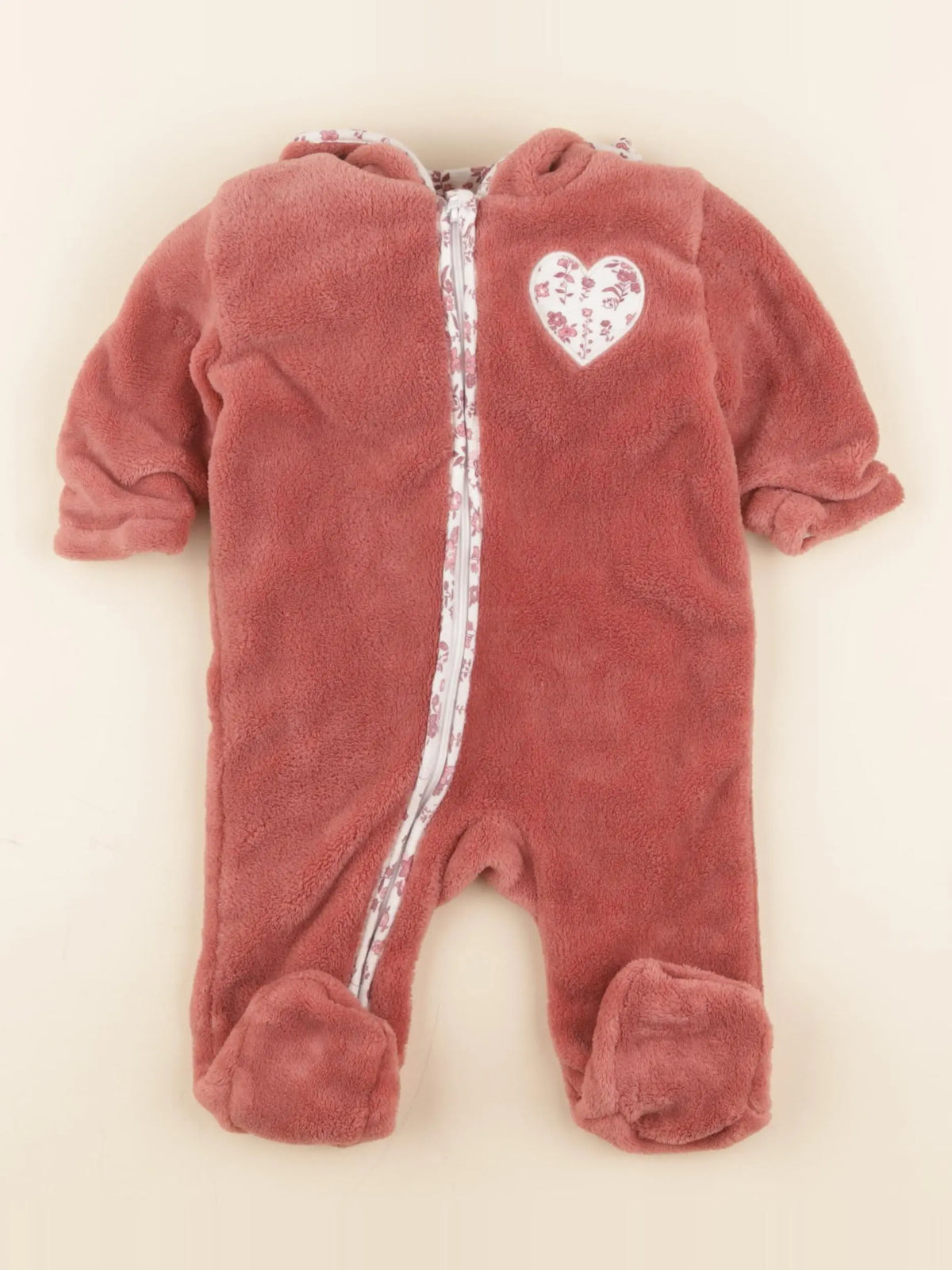 Tape à l'oeil - sur-pyjama rose - 3 mois