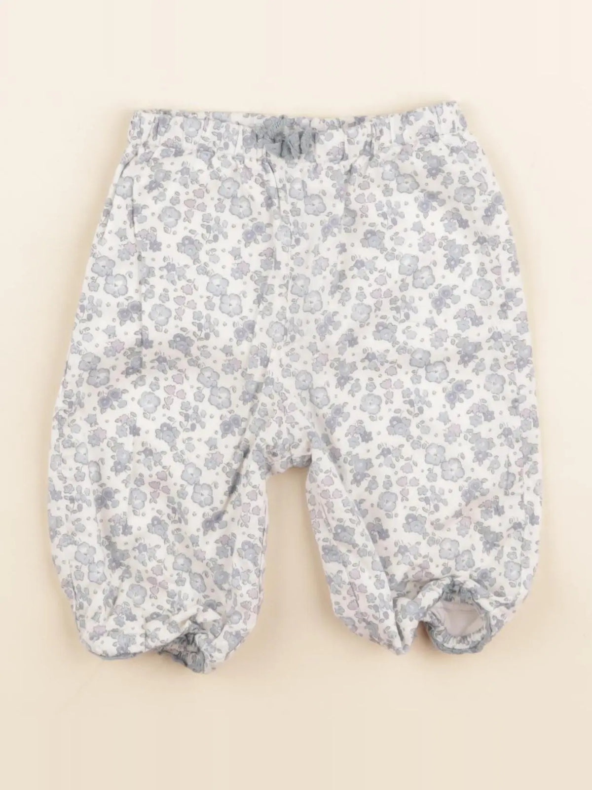 Cyrillus - pantalon bleu, blanc - 3 mois