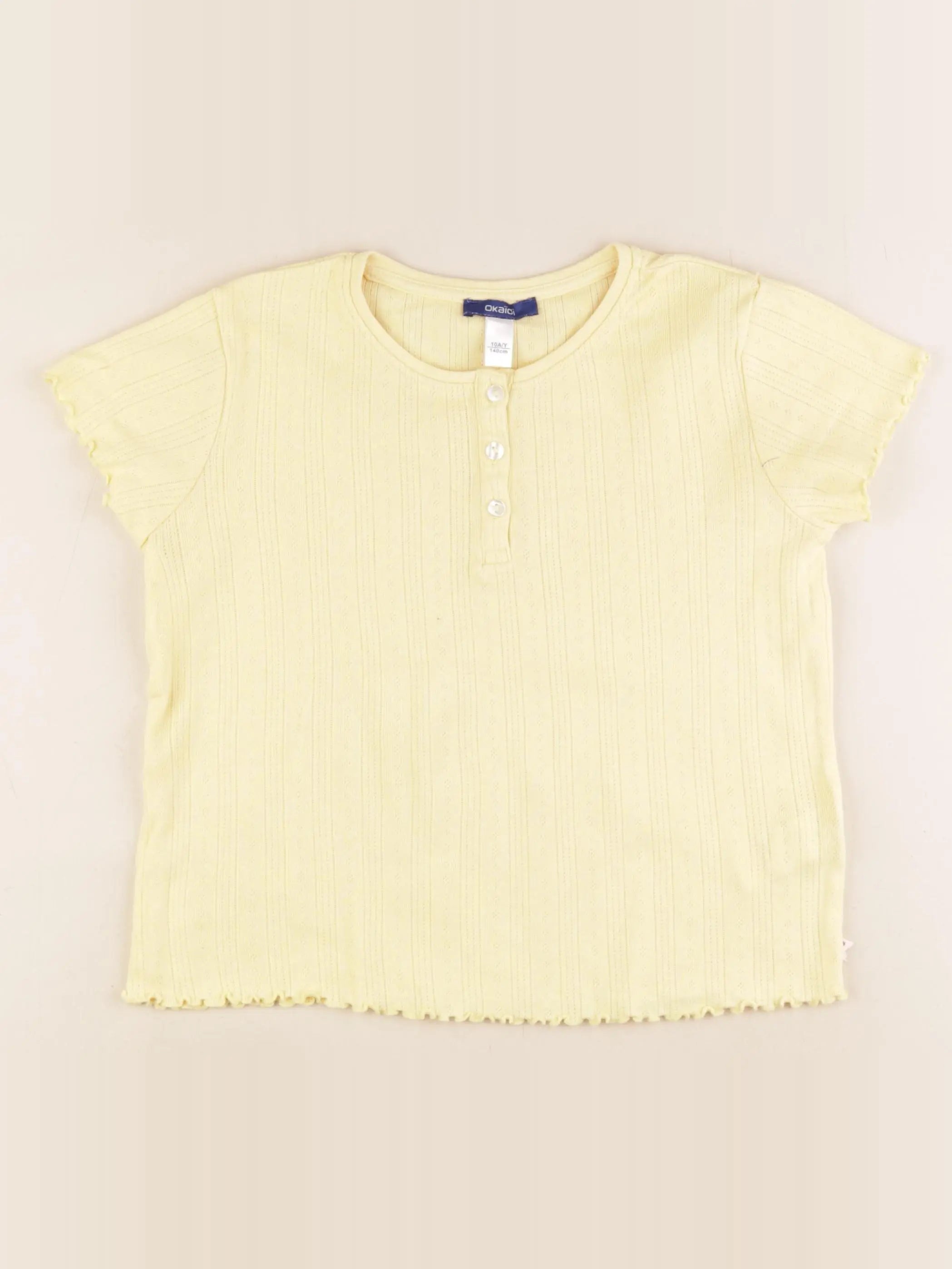 Okaidi - tee-shirt jaune - 10 ans