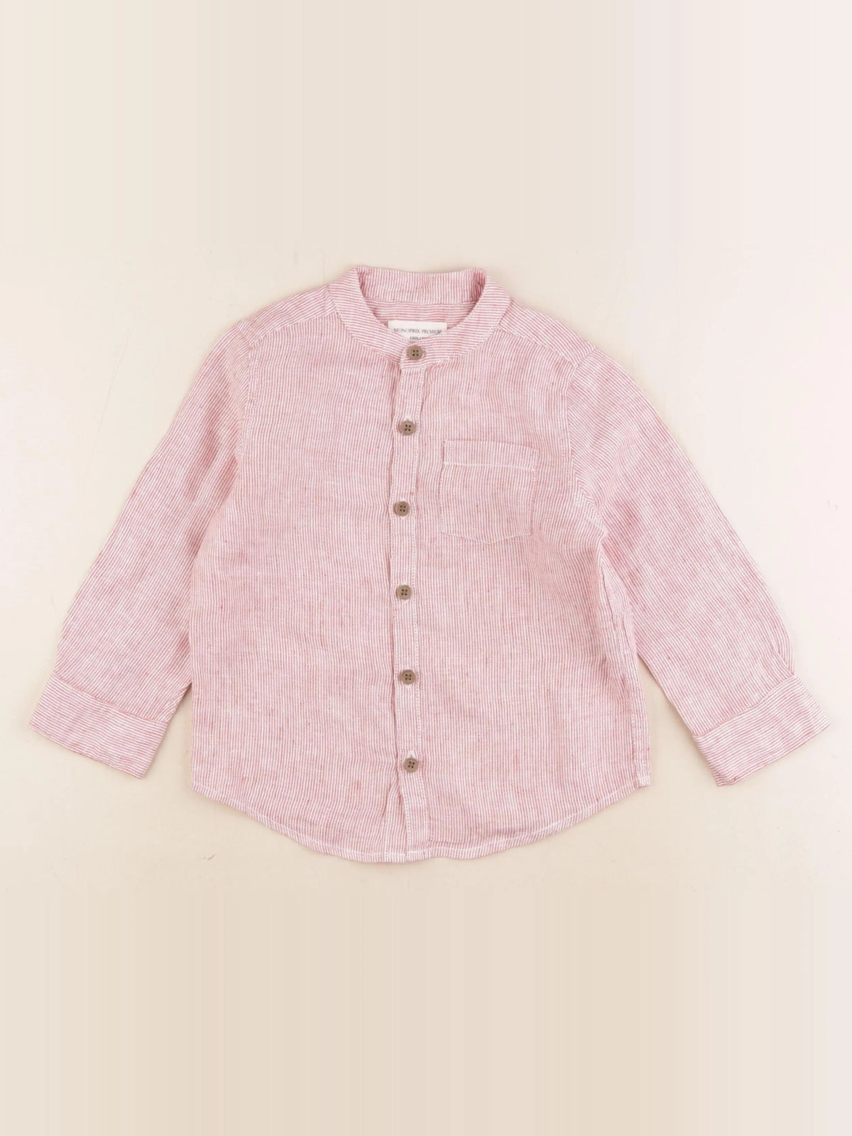 Monoprix - chemise rouge - 3 ans