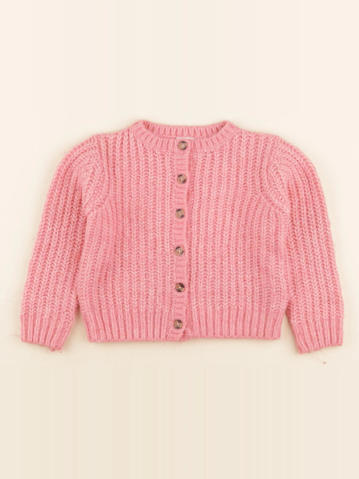 Vertbaudet - gilet rose - 6 ans