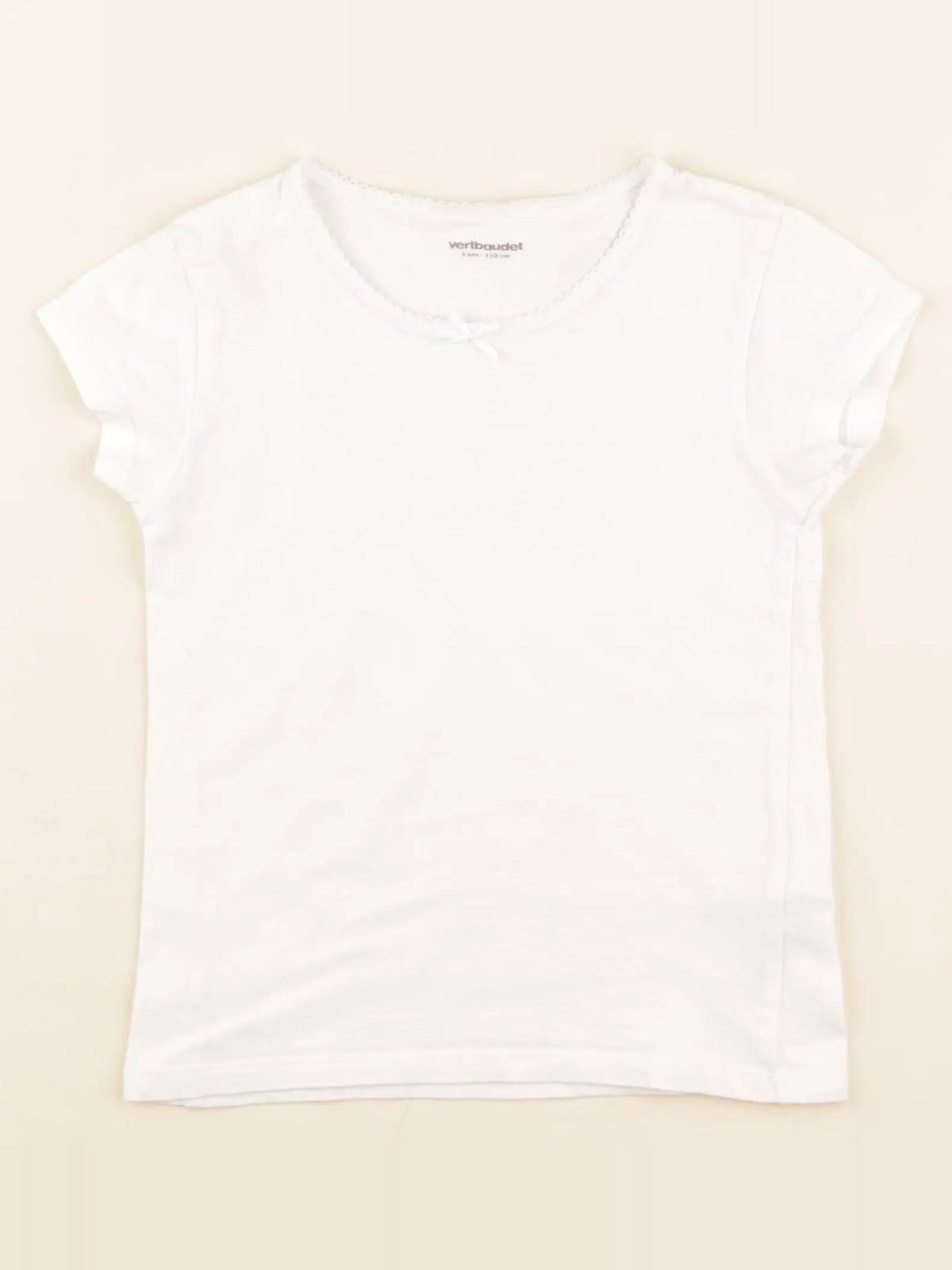 Vertbaudet - maillot de corps blanc - 5 ans