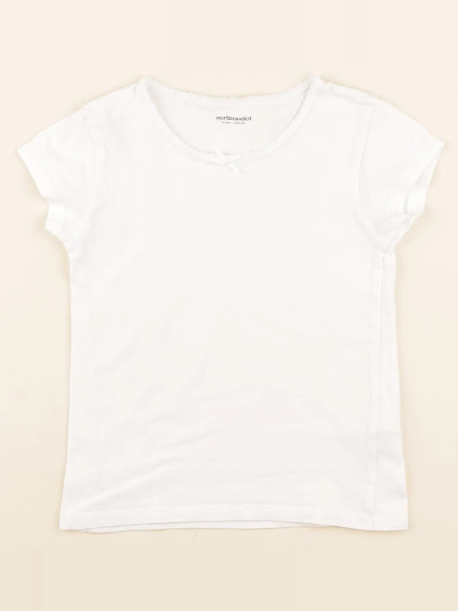 Vertbaudet - maillot de corps blanc - 5 ans