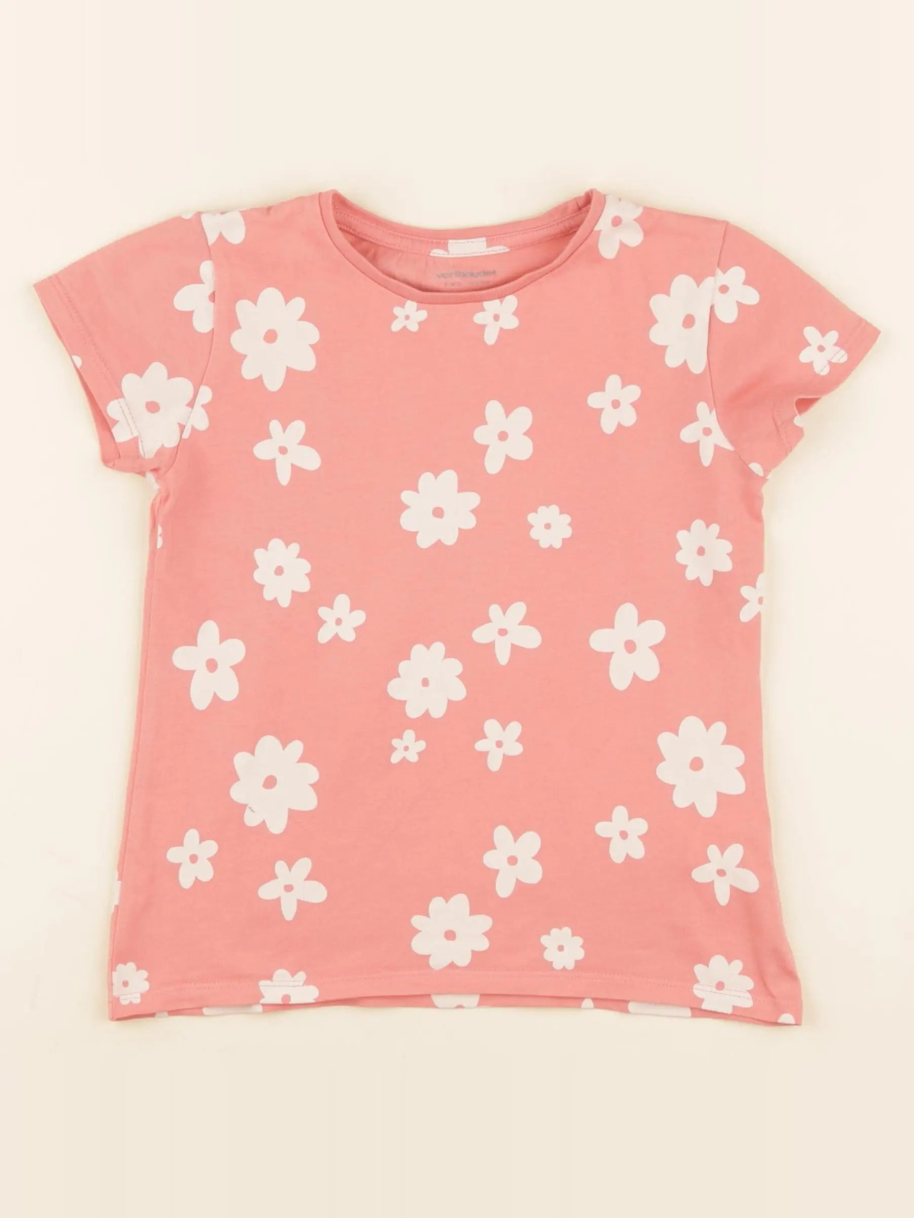 Vertbaudet - tee-shirt rose - 5 ans