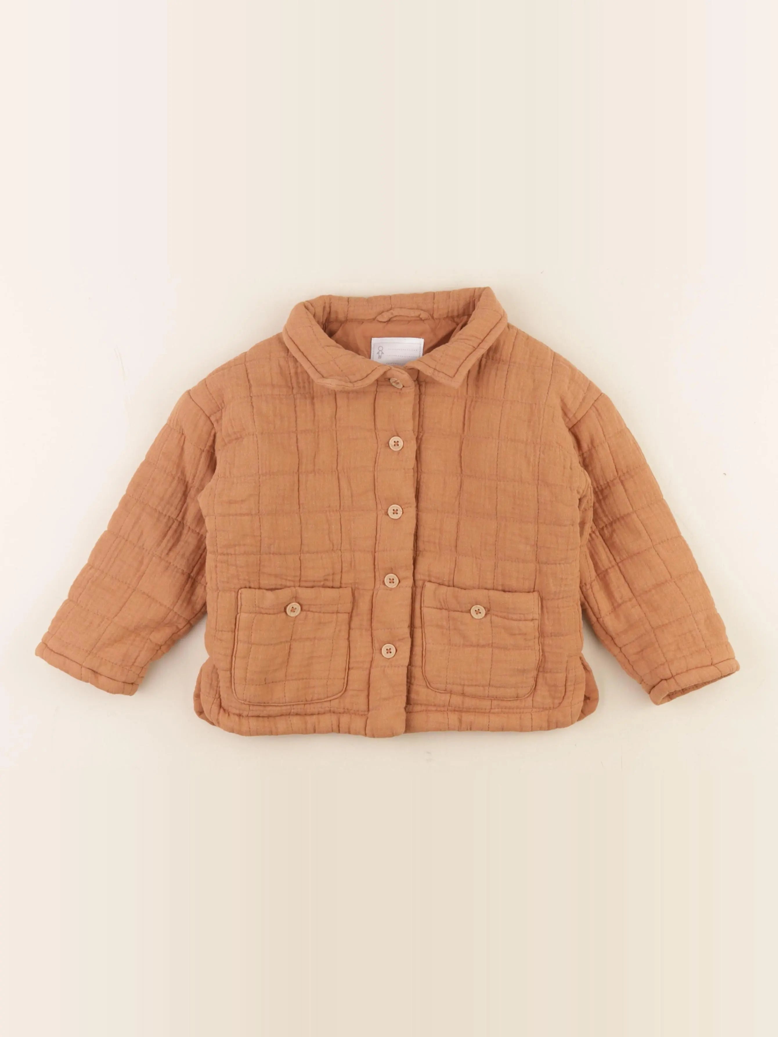 Vertbaudet - veste orange - 36 mois