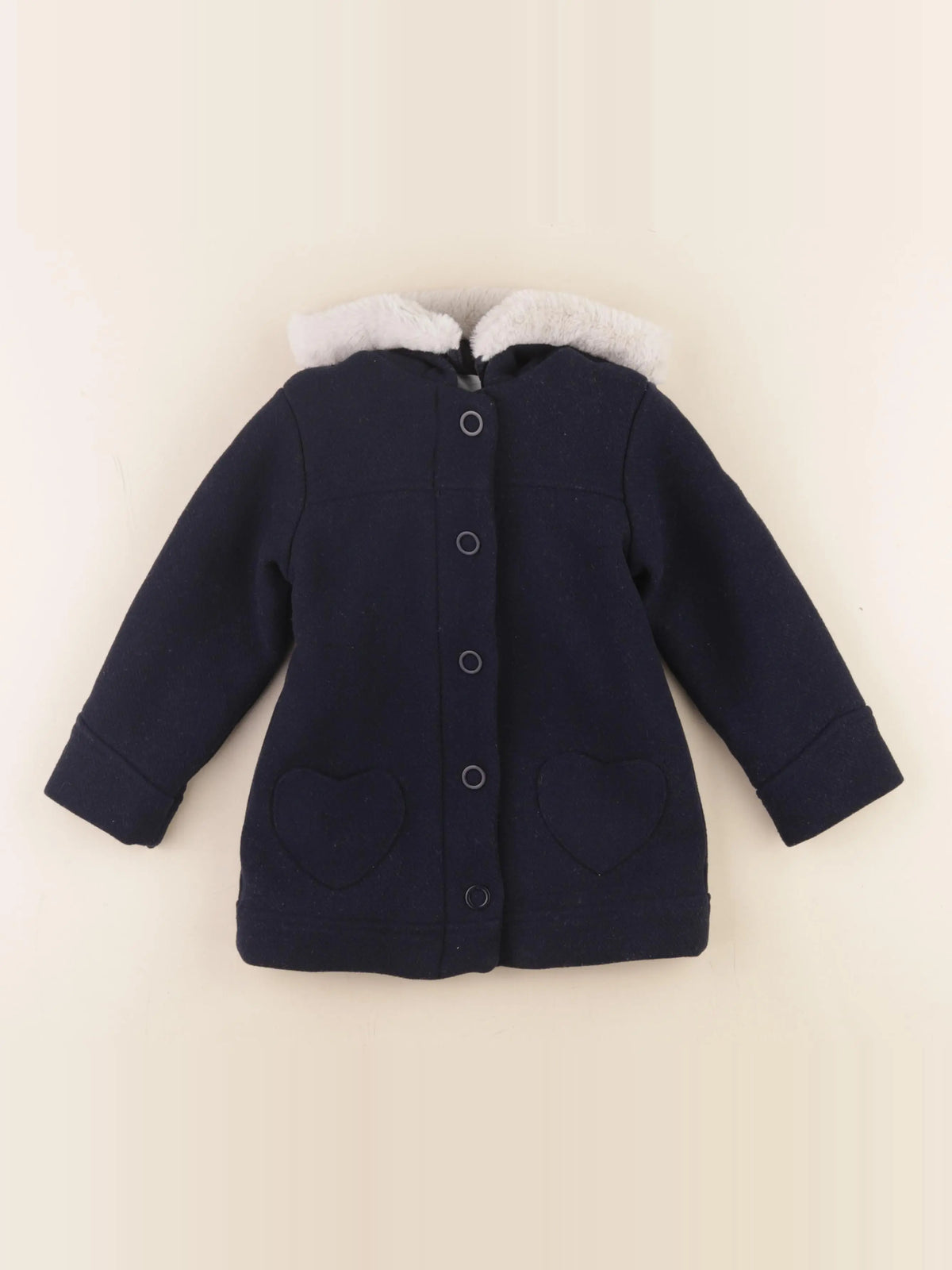 Vertbaudet - manteau bleu - 3 ans