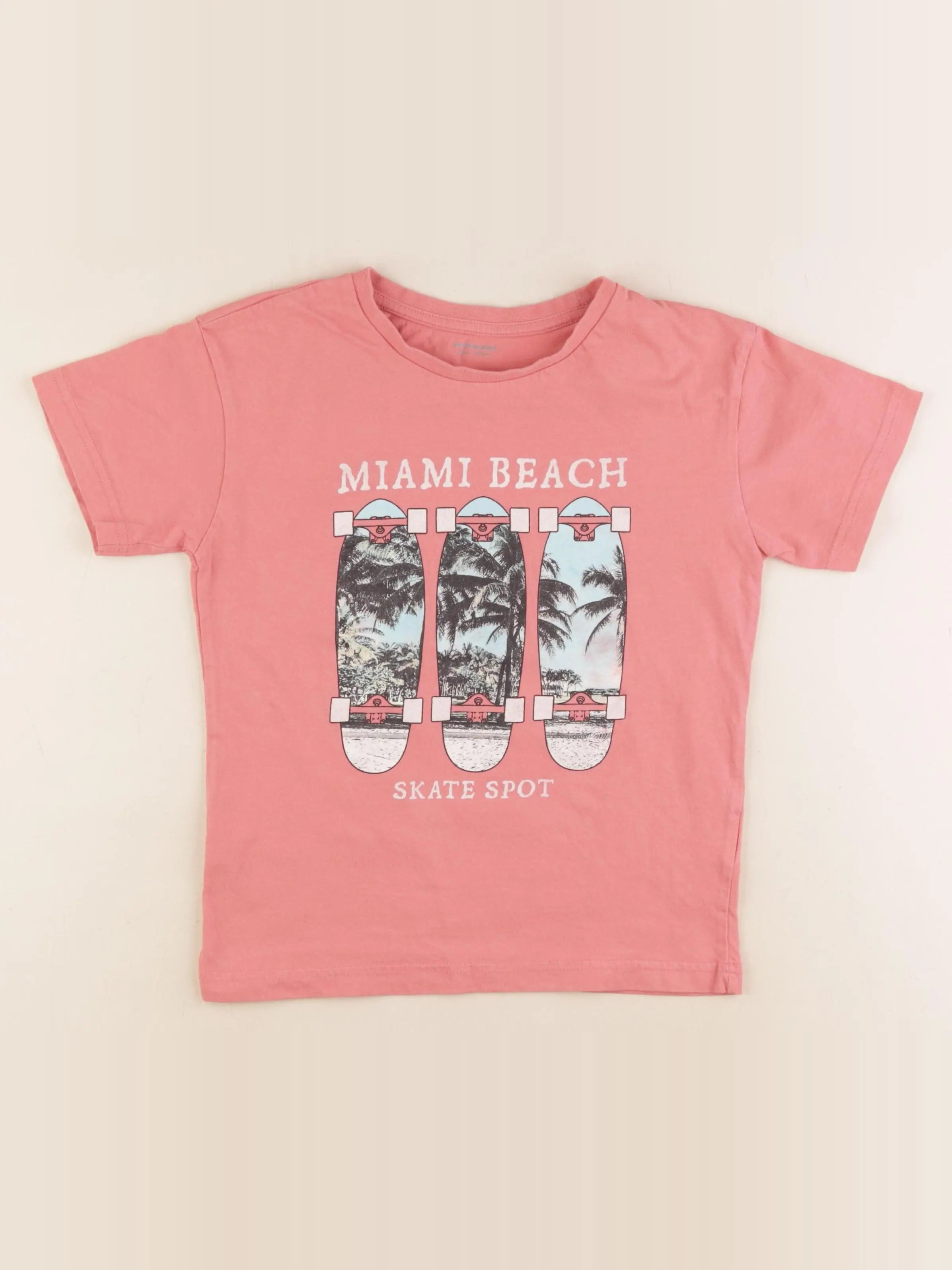 Vertbaudet - tee-shirt rose - 8 ans