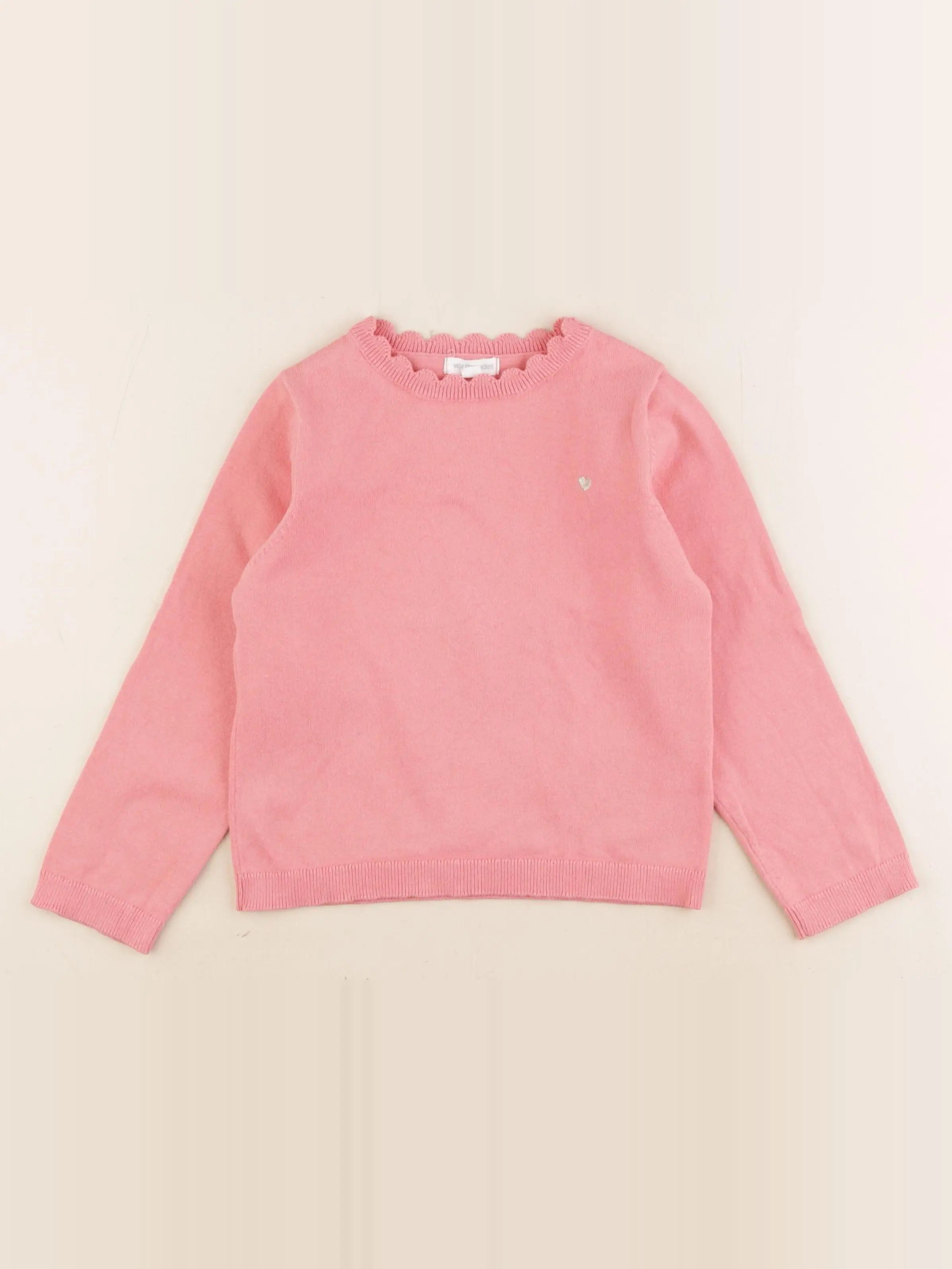 Vertbaudet - pull rose - 6 ans