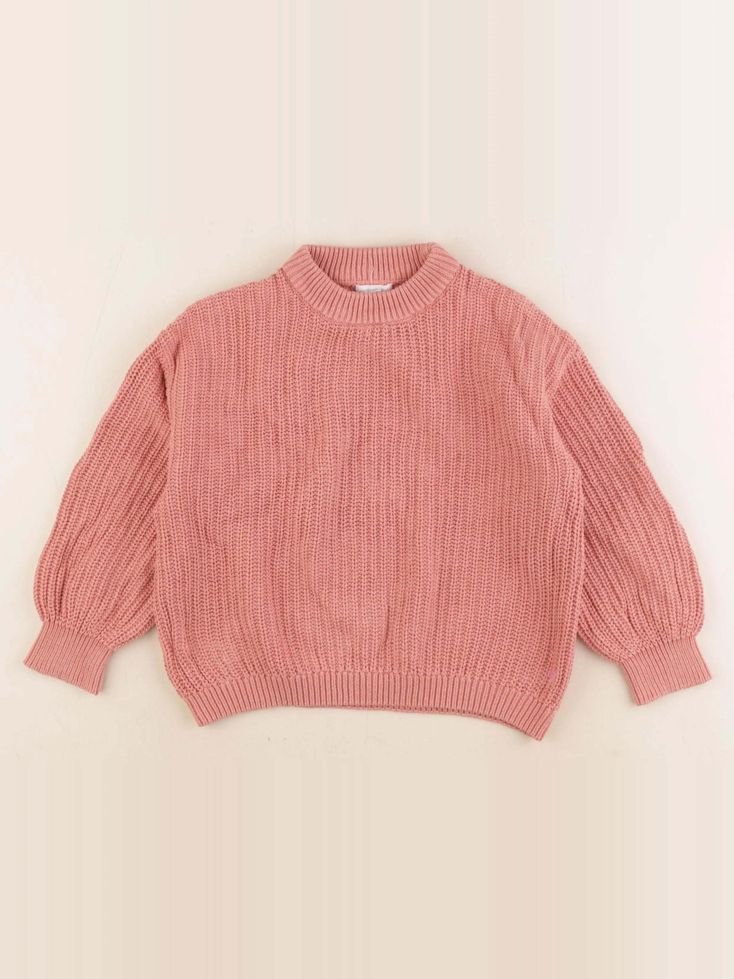 Vertbaudet - pull rose - 6 ans