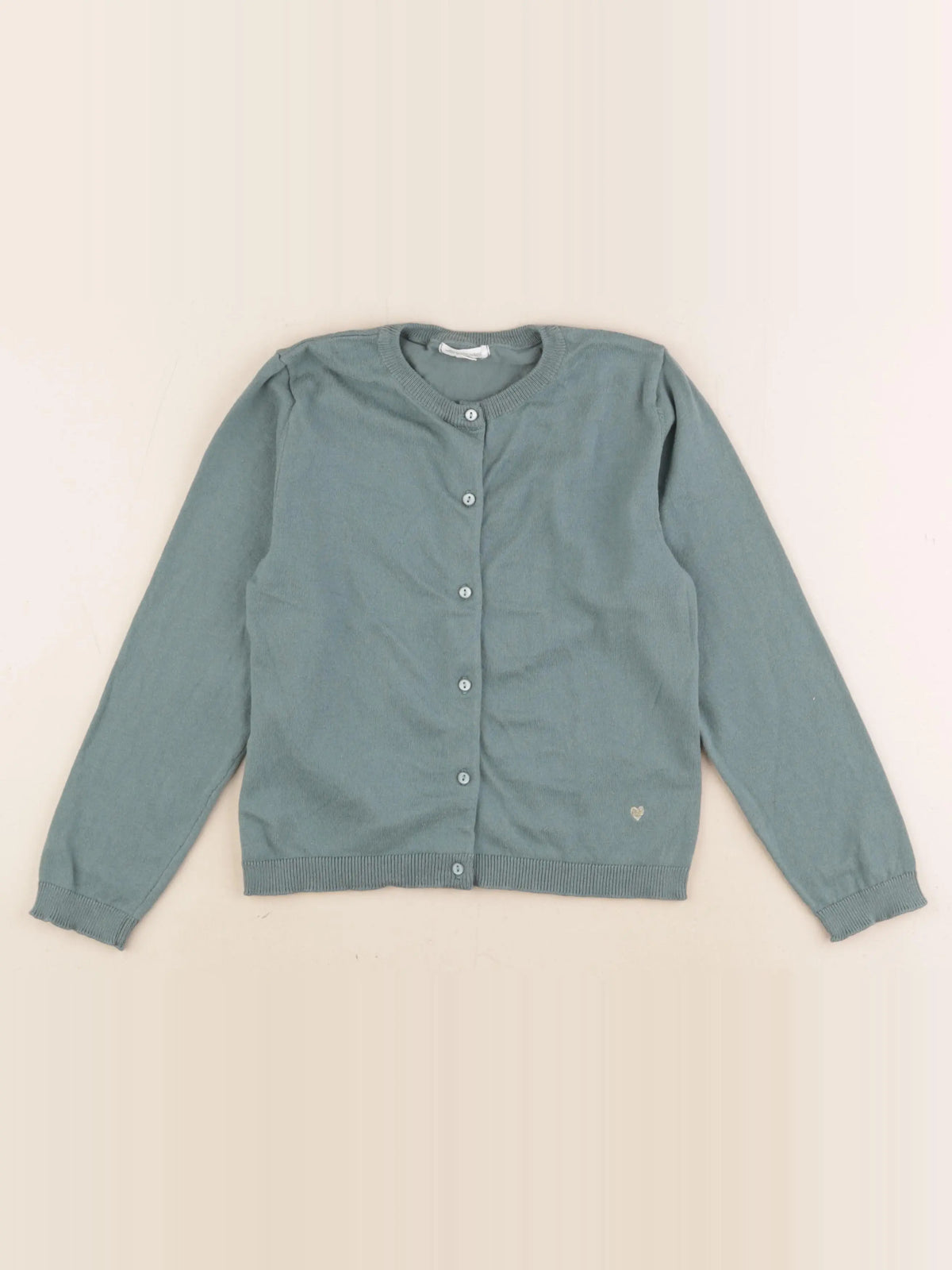 Vertbaudet - gilet vert - 7 ans