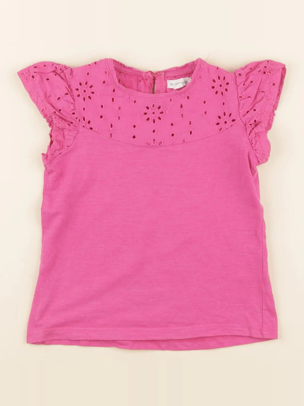 Vertbaudet - tee-shirt rose - 4 ans