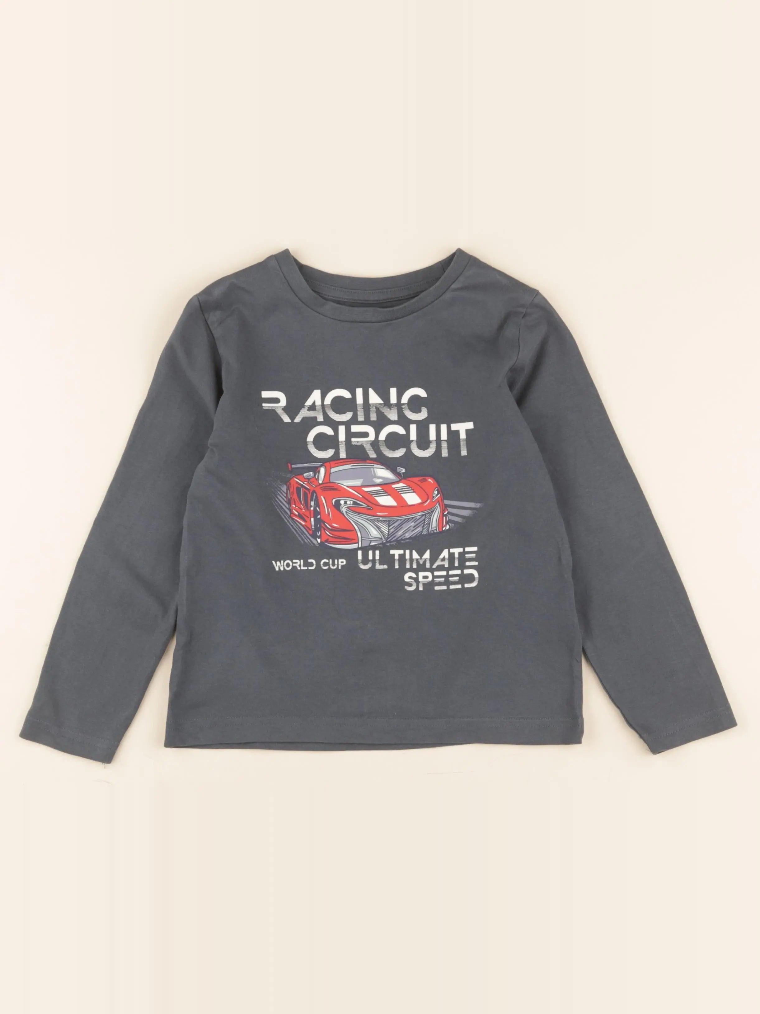 Vertbaudet - tee-shirt bleu - 5 ans