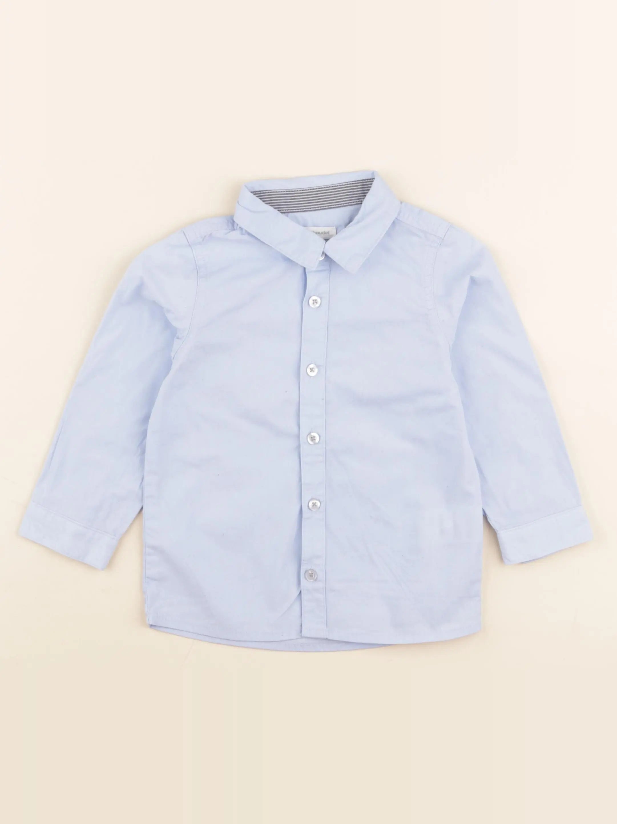 Vertbaudet - chemise bleu - 2 ans