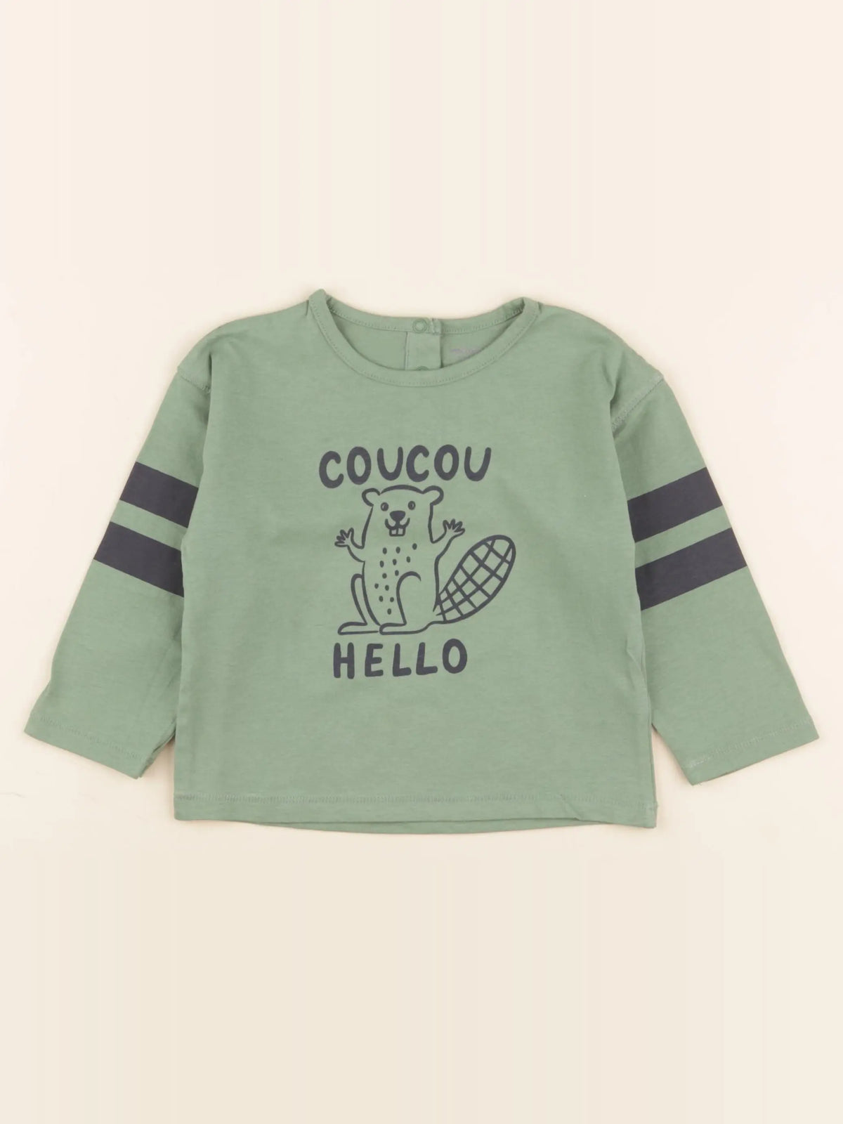 Vertbaudet - tee-shirt vert - 18 mois