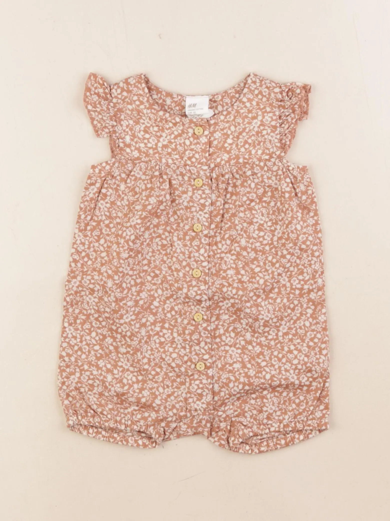 H&M - combinaison marron - 2/4 mois