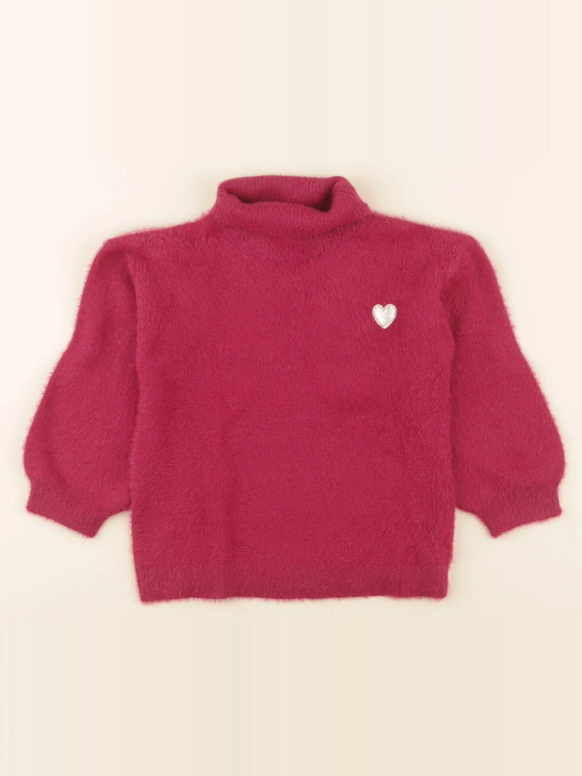 Vertbaudet - pull rose, or - 6 ans