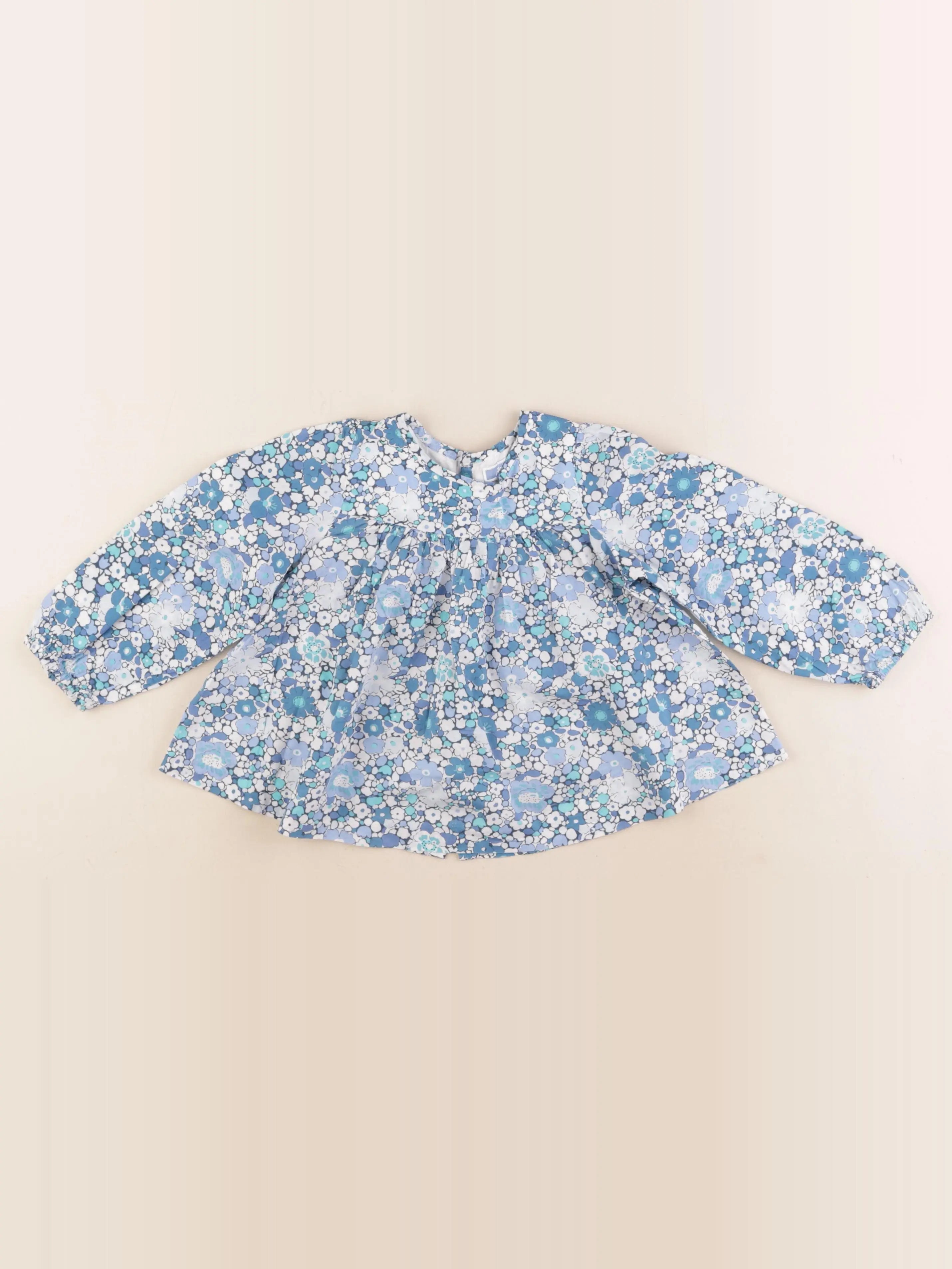 Jacadi - blouse liberty bleu - 36 mois