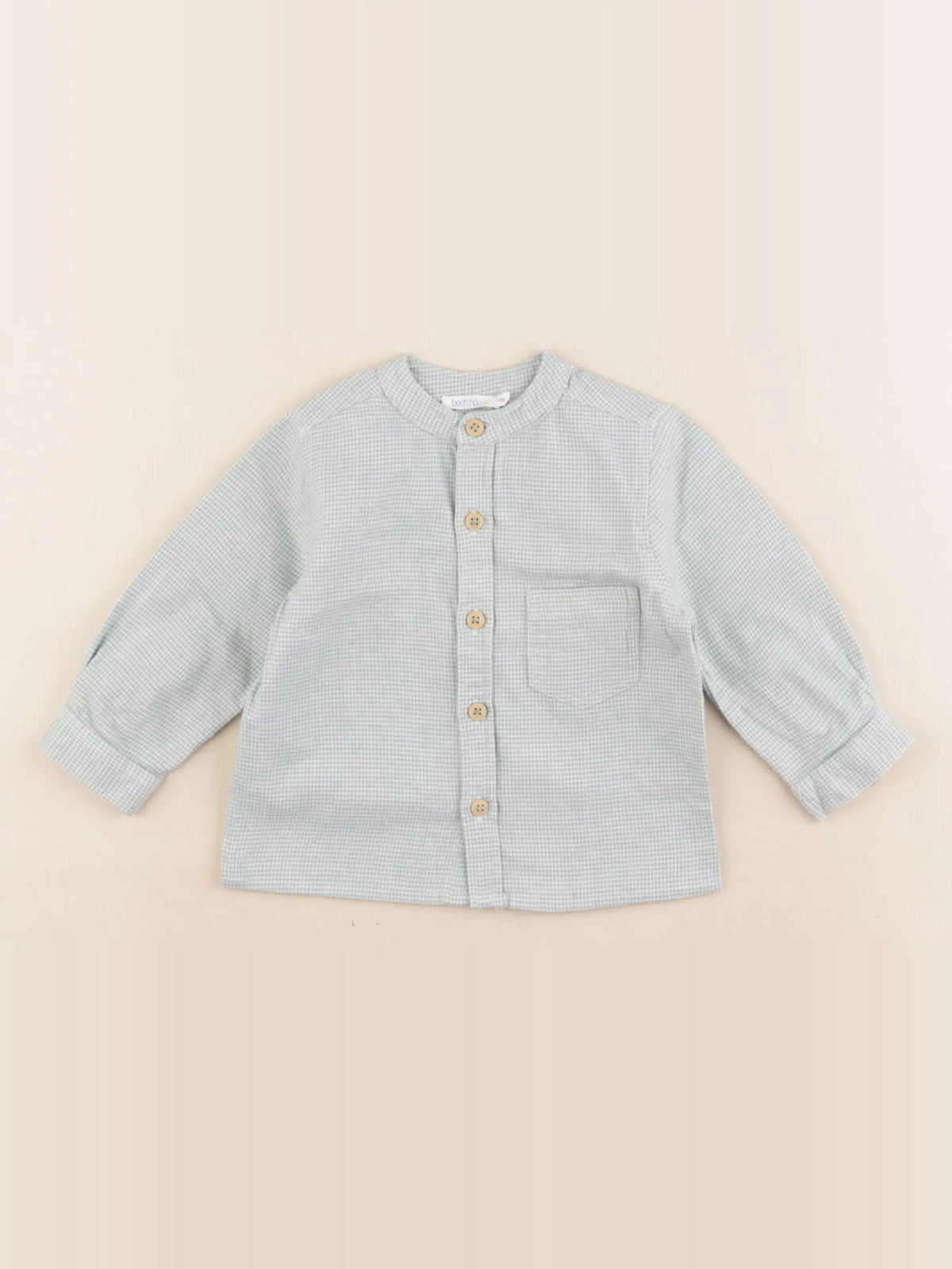 Boutchou - chemise vert - 6 mois