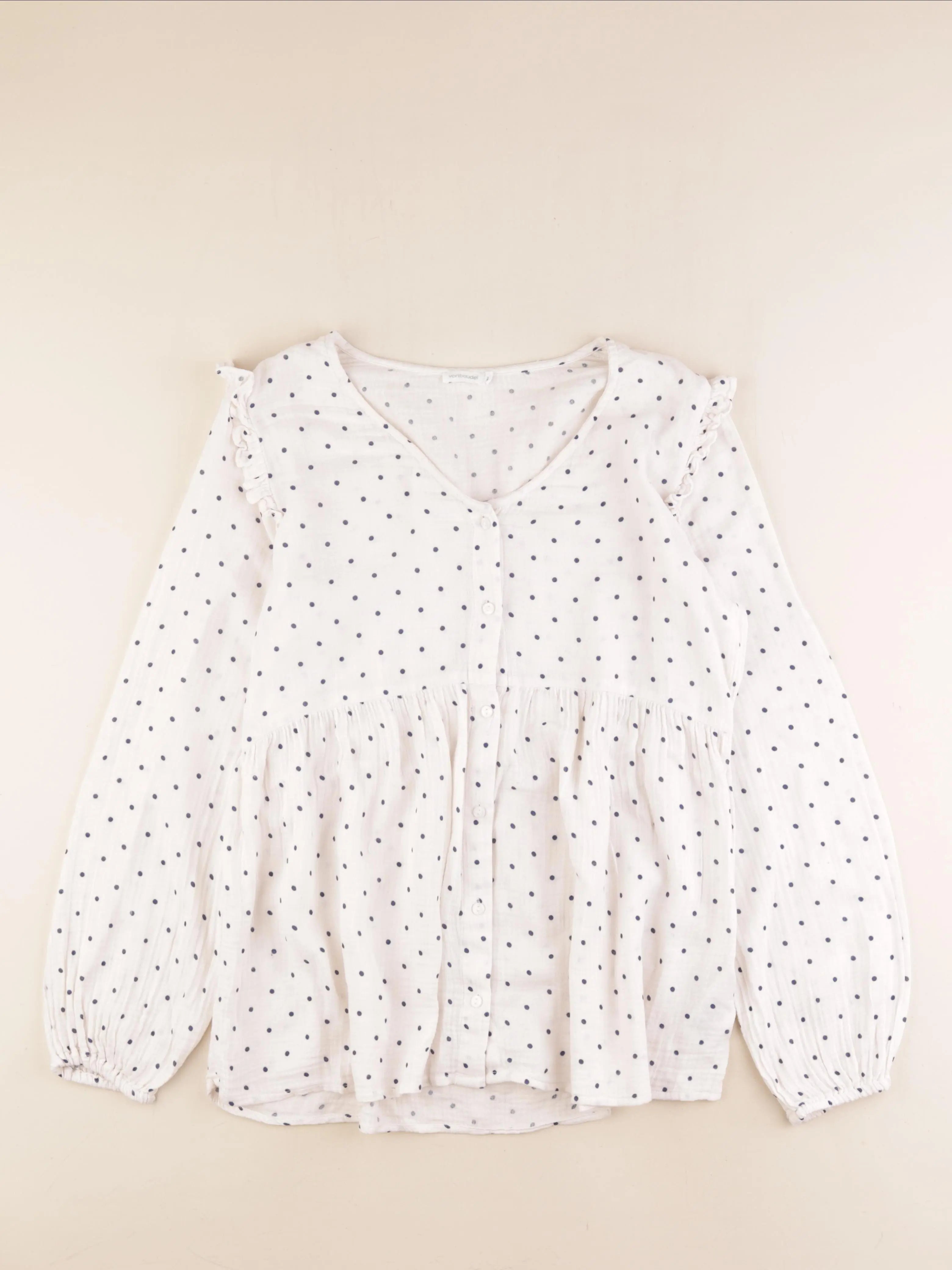 Vertbaudet - blouse grossesse beige, bleu - 40