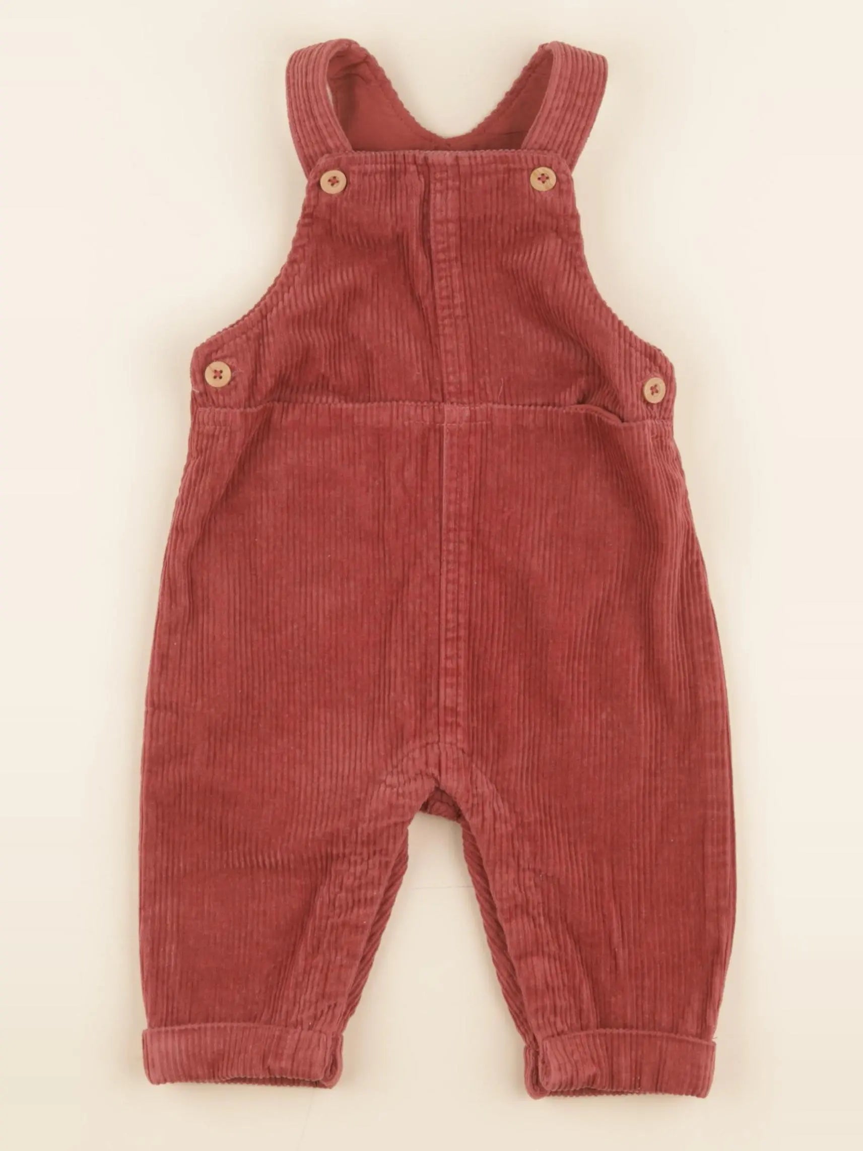 Vertbaudet - salopette rouge - 6 mois