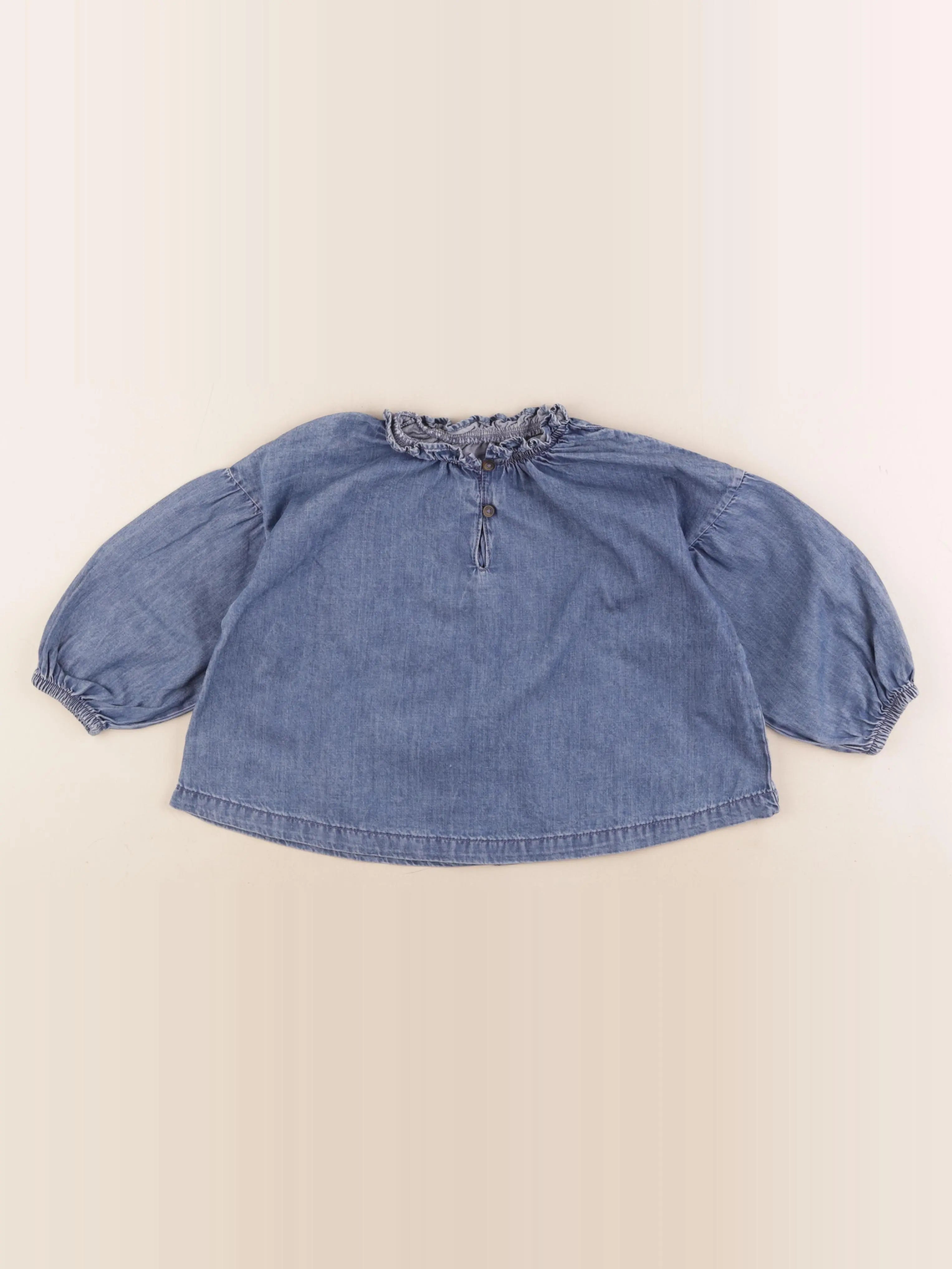 Vertbaudet - blouse bleu - 5 ans