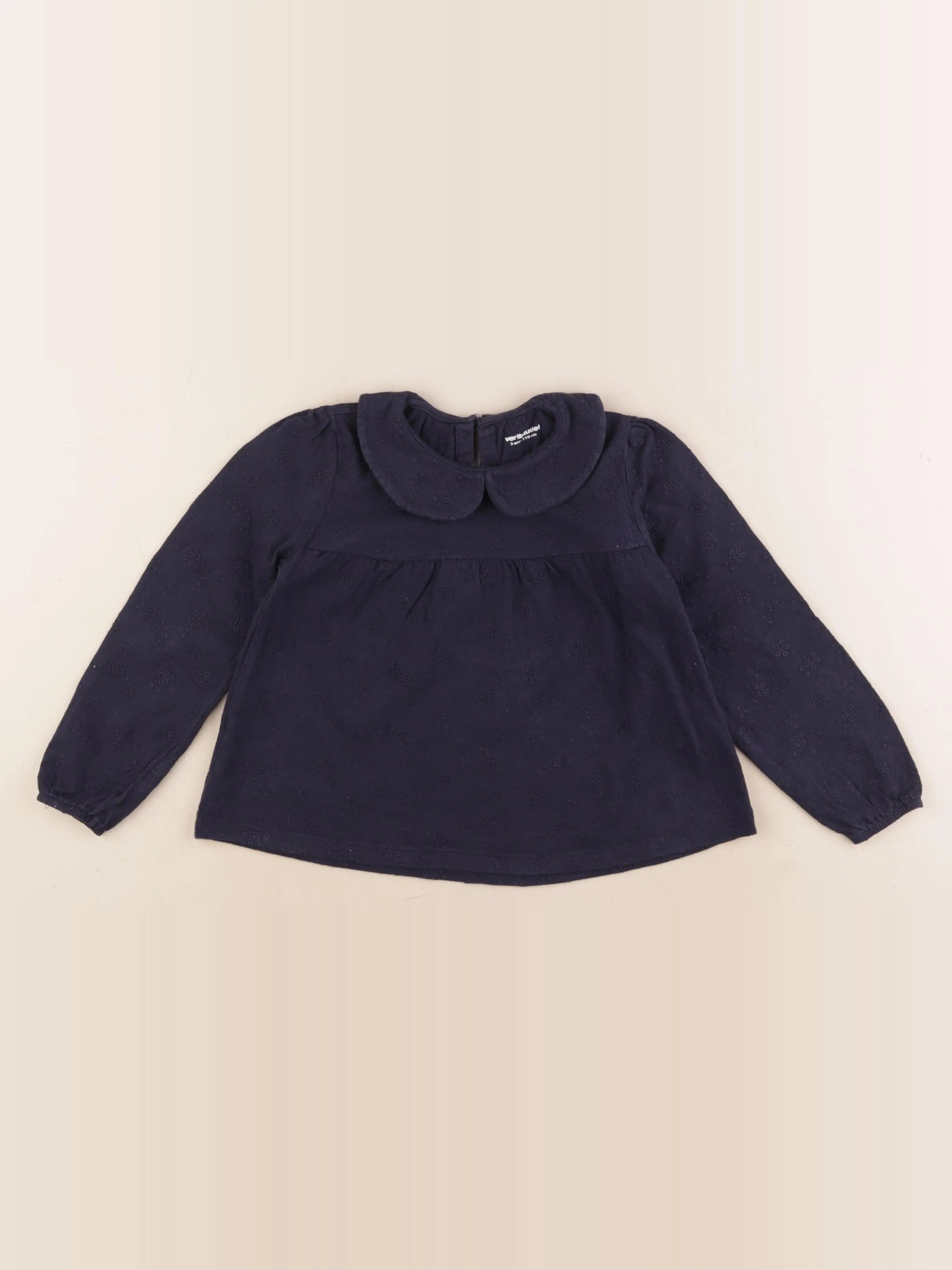 Vertbaudet - tee-shirt bleu - 5 ans