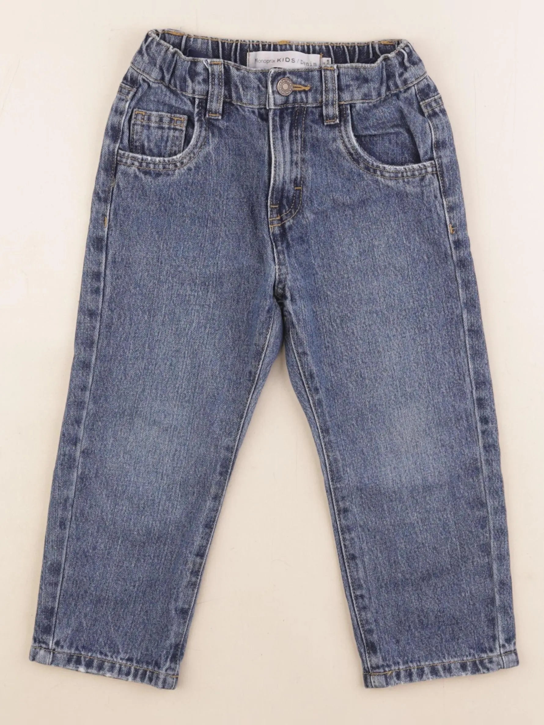 Monoprix - jean bleu - 4 ans