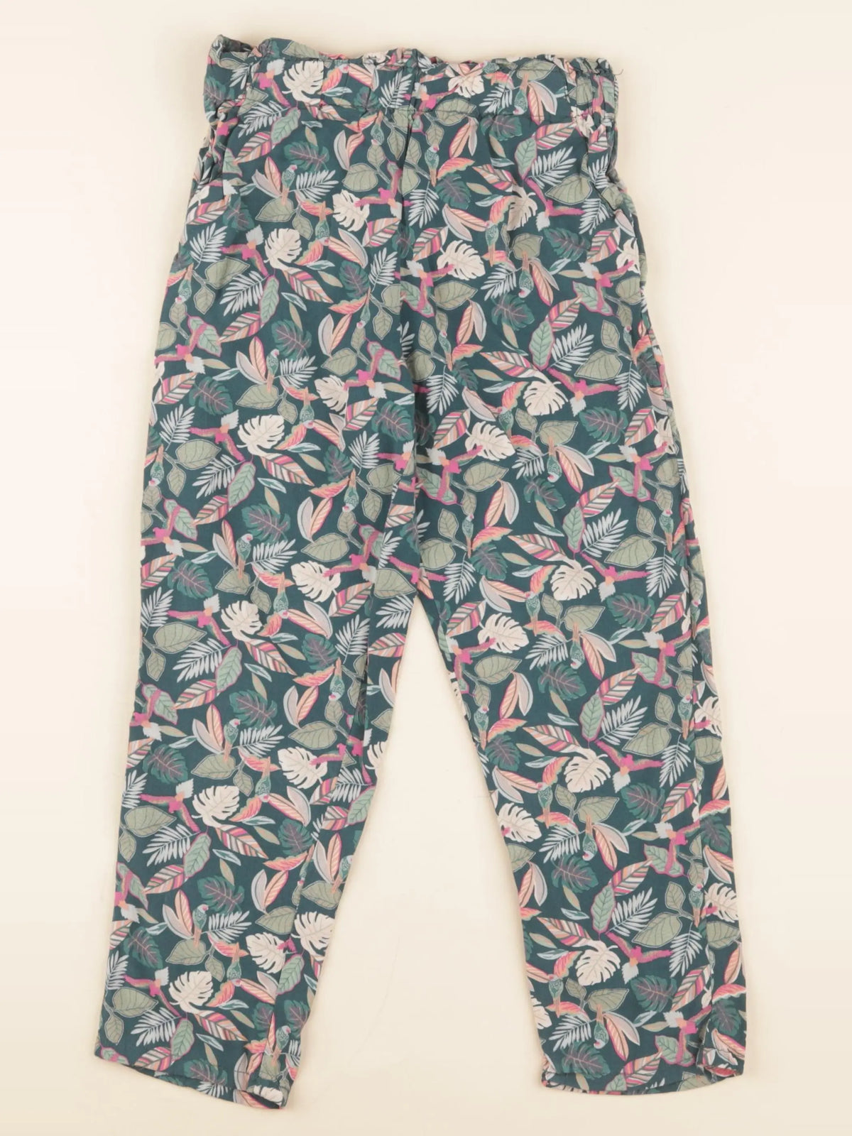 Vertbaudet - pantalon vert - 7 ans