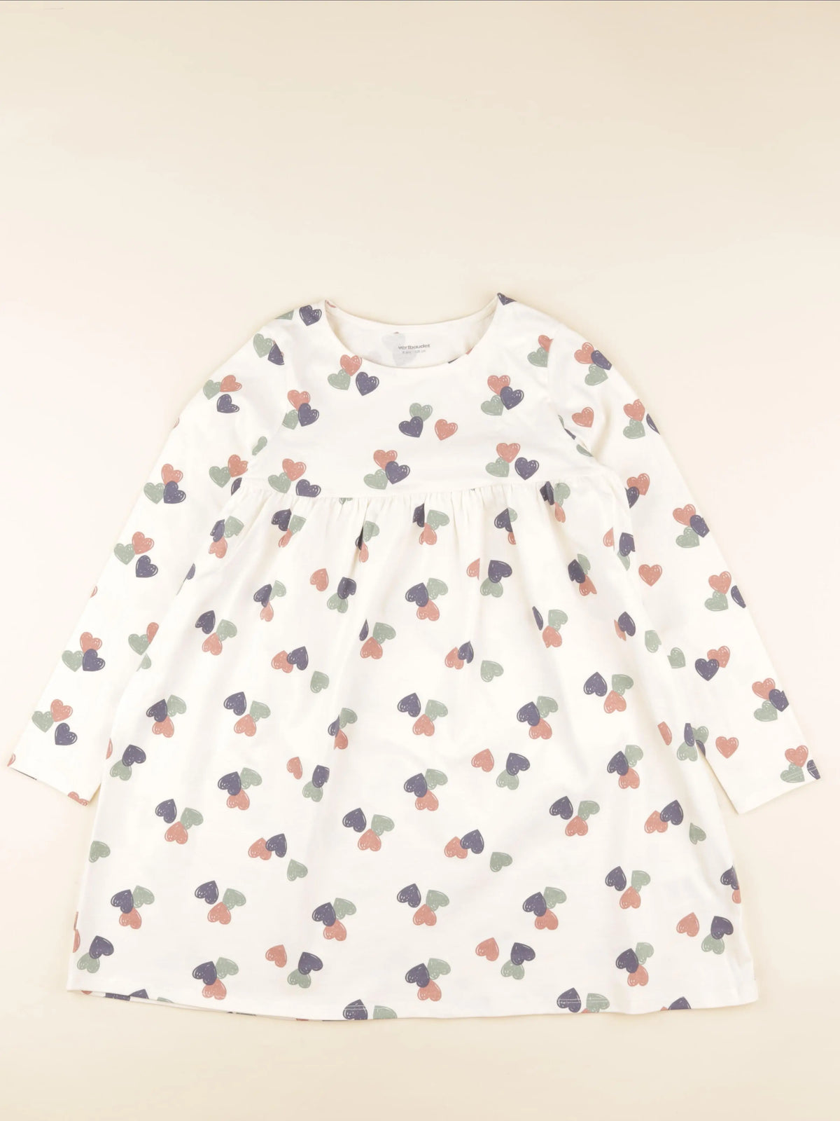 Vertbaudet - robe beige - 8 ans