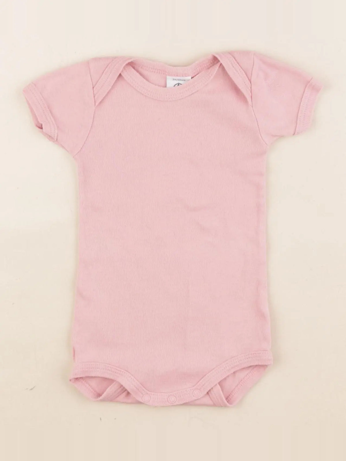Petit Bateau - body rose - 3 mois