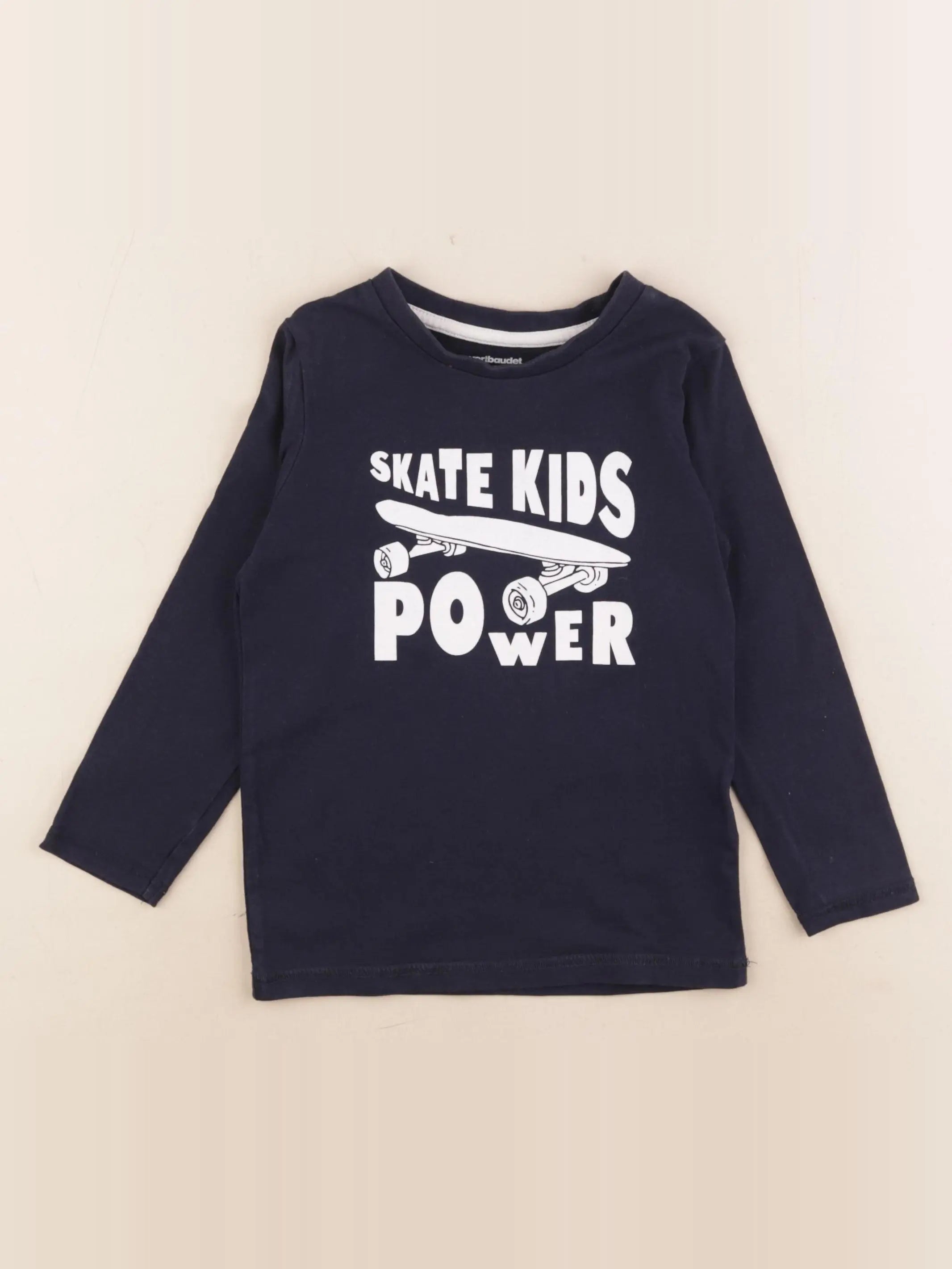 Vertbaudet - tee-shirt bleu - 4 ans