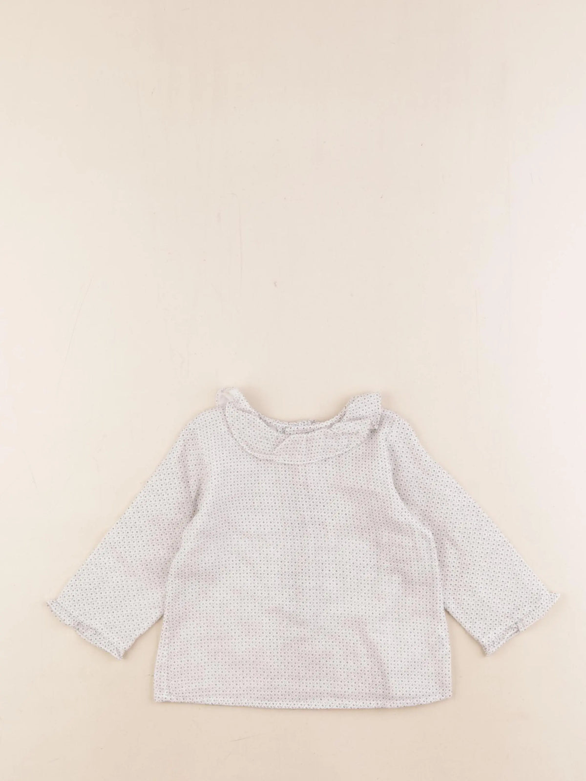Bonpoint - blouse noir, blanc - 12 mois