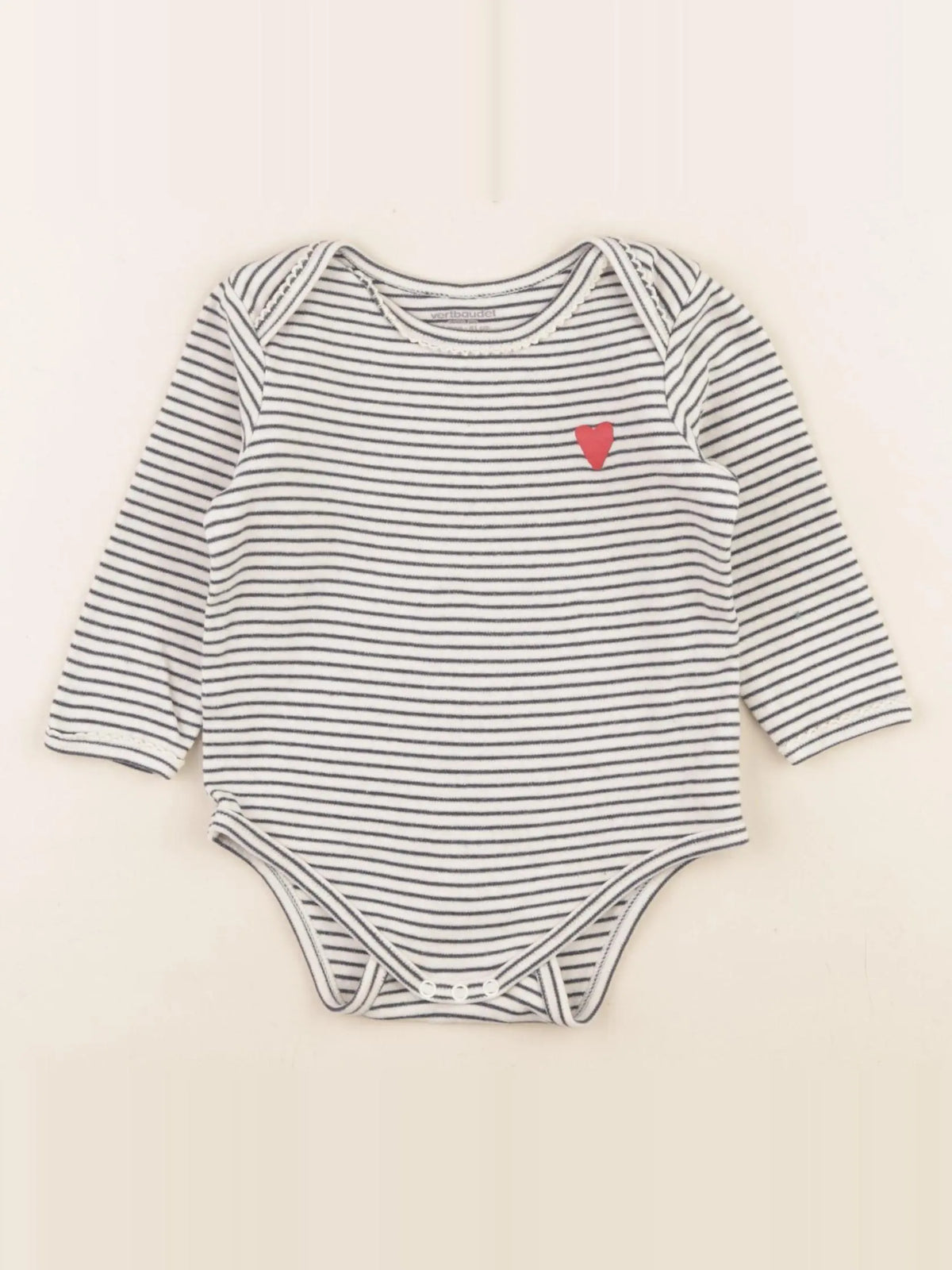 Vertbaudet - body marron, bleu - 18 mois