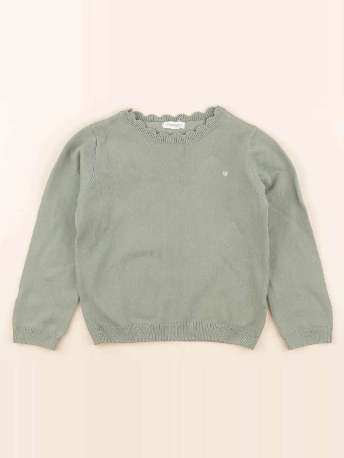 Vertbaudet - pull vert - 4 ans