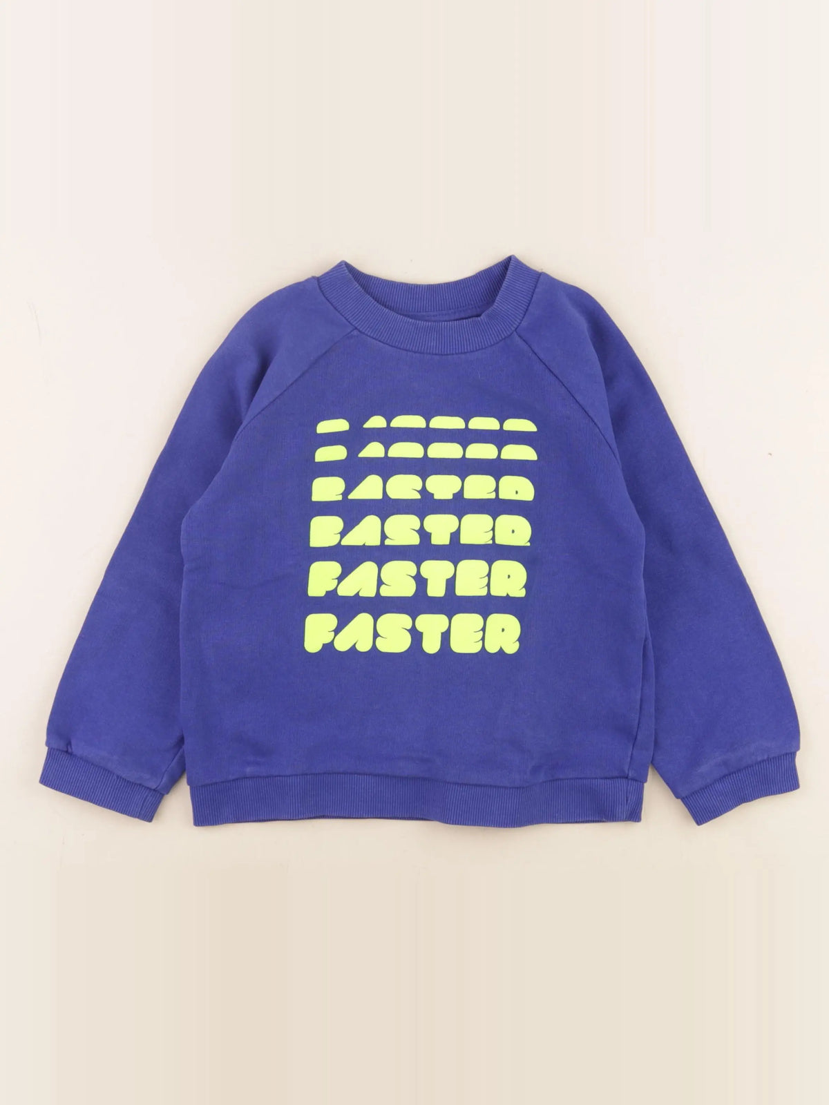 Monoprix - sweat bleu, jaune - 5 ans