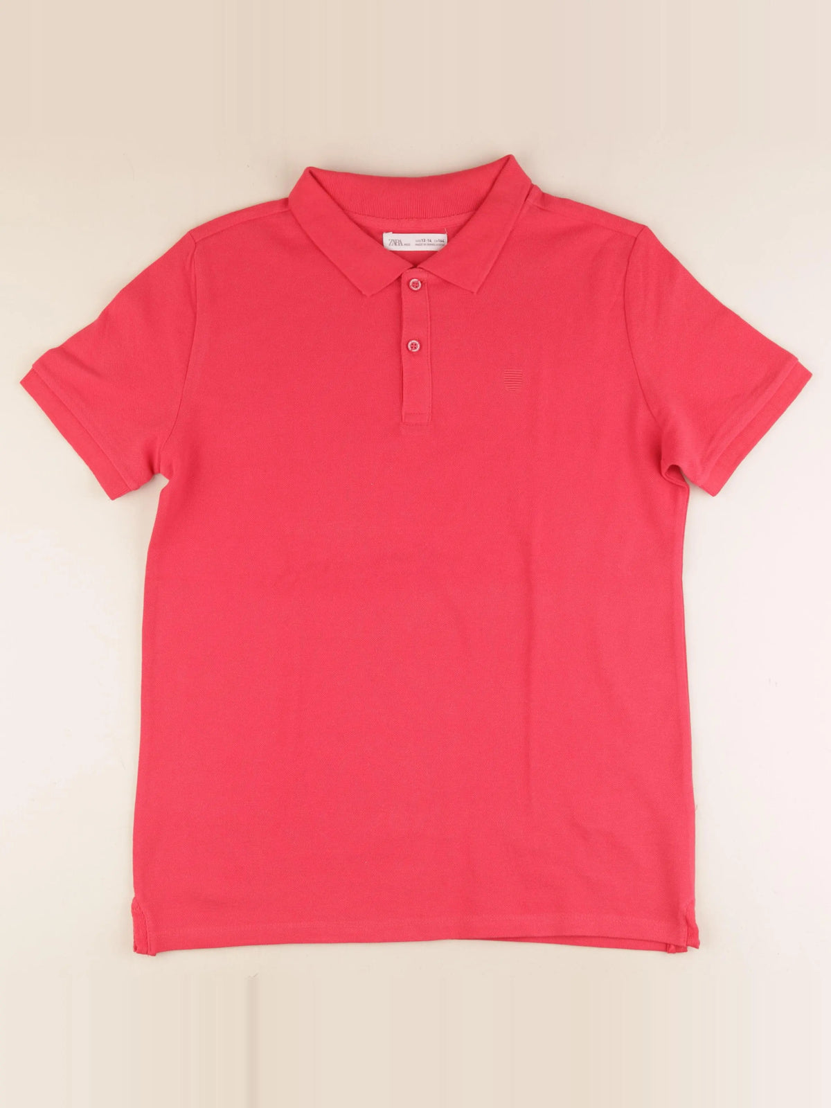 Zara - polo rouge - 13/14 ans