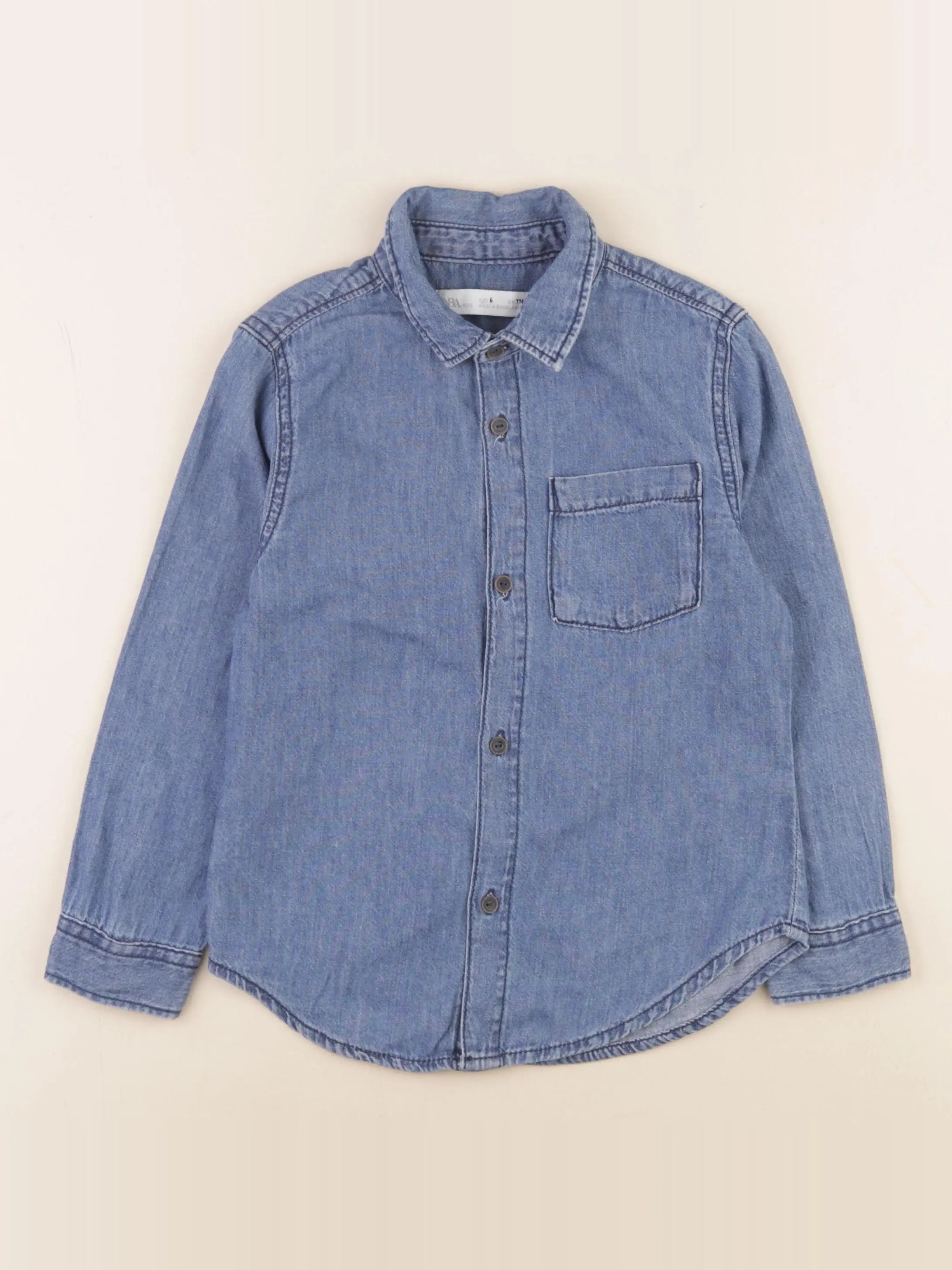 Zara - chemise bleu - 6 ans