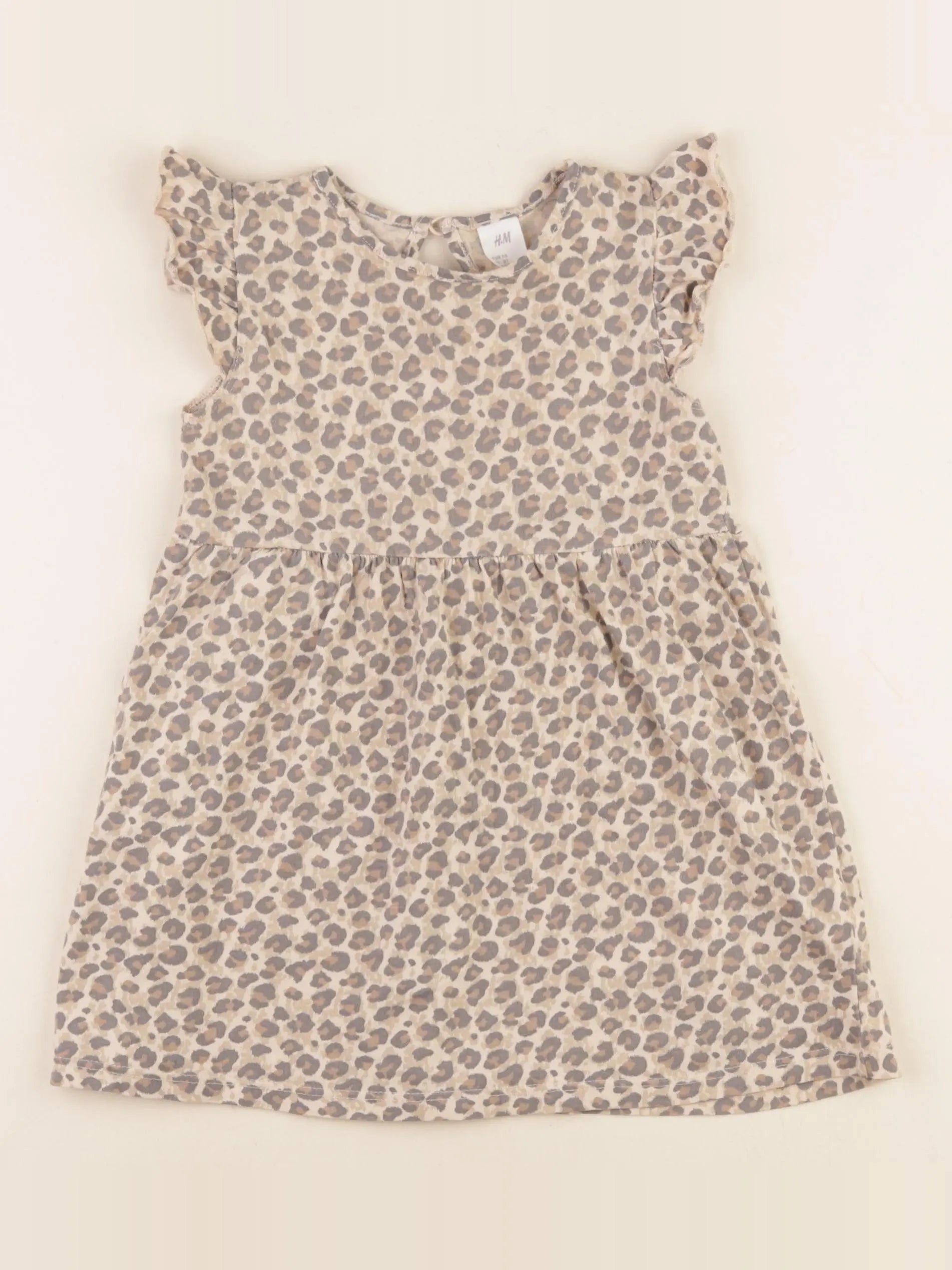 H&M - robe marron - 2/3 ans
