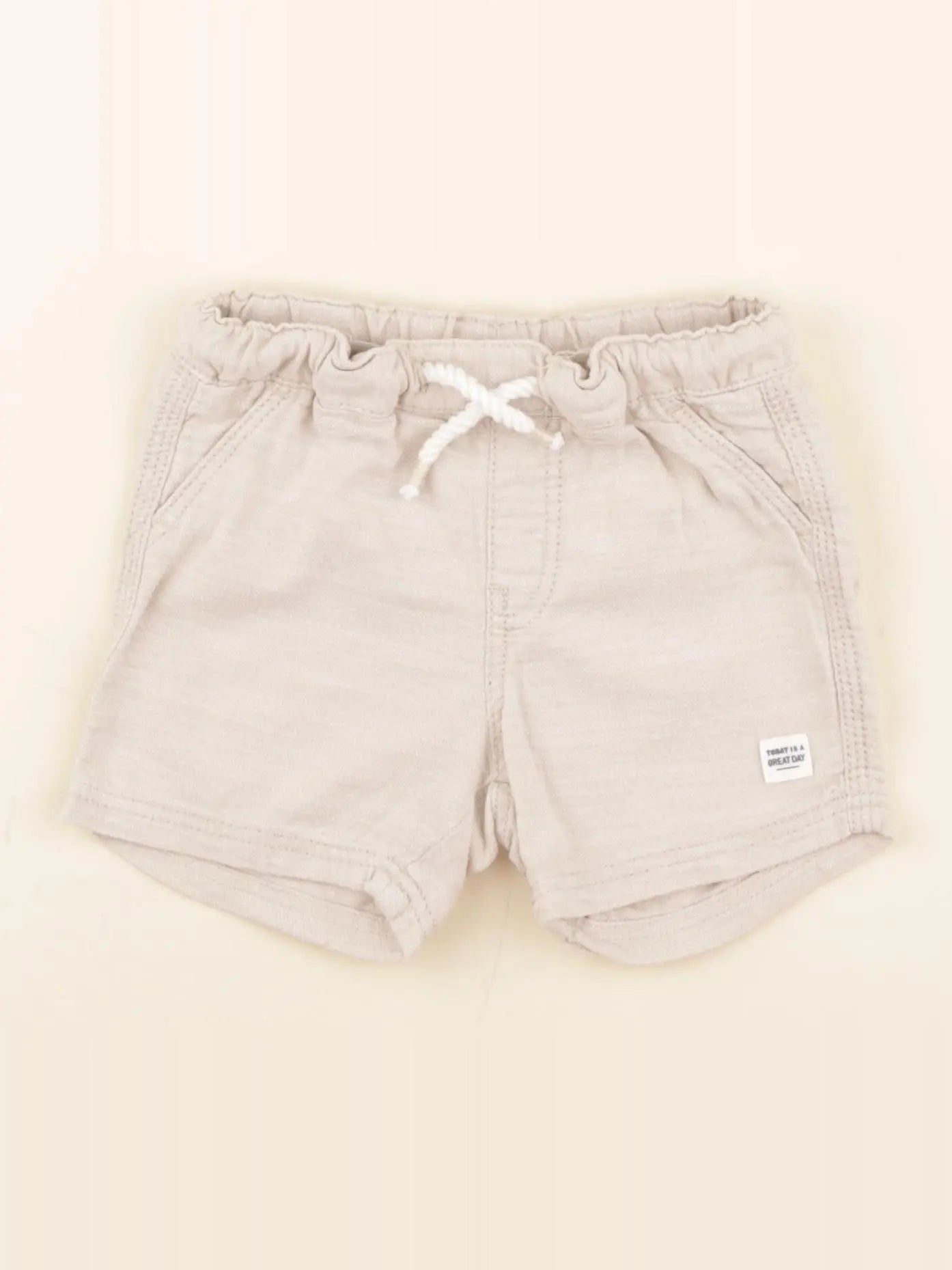H&M - short marron - 6/9 mois