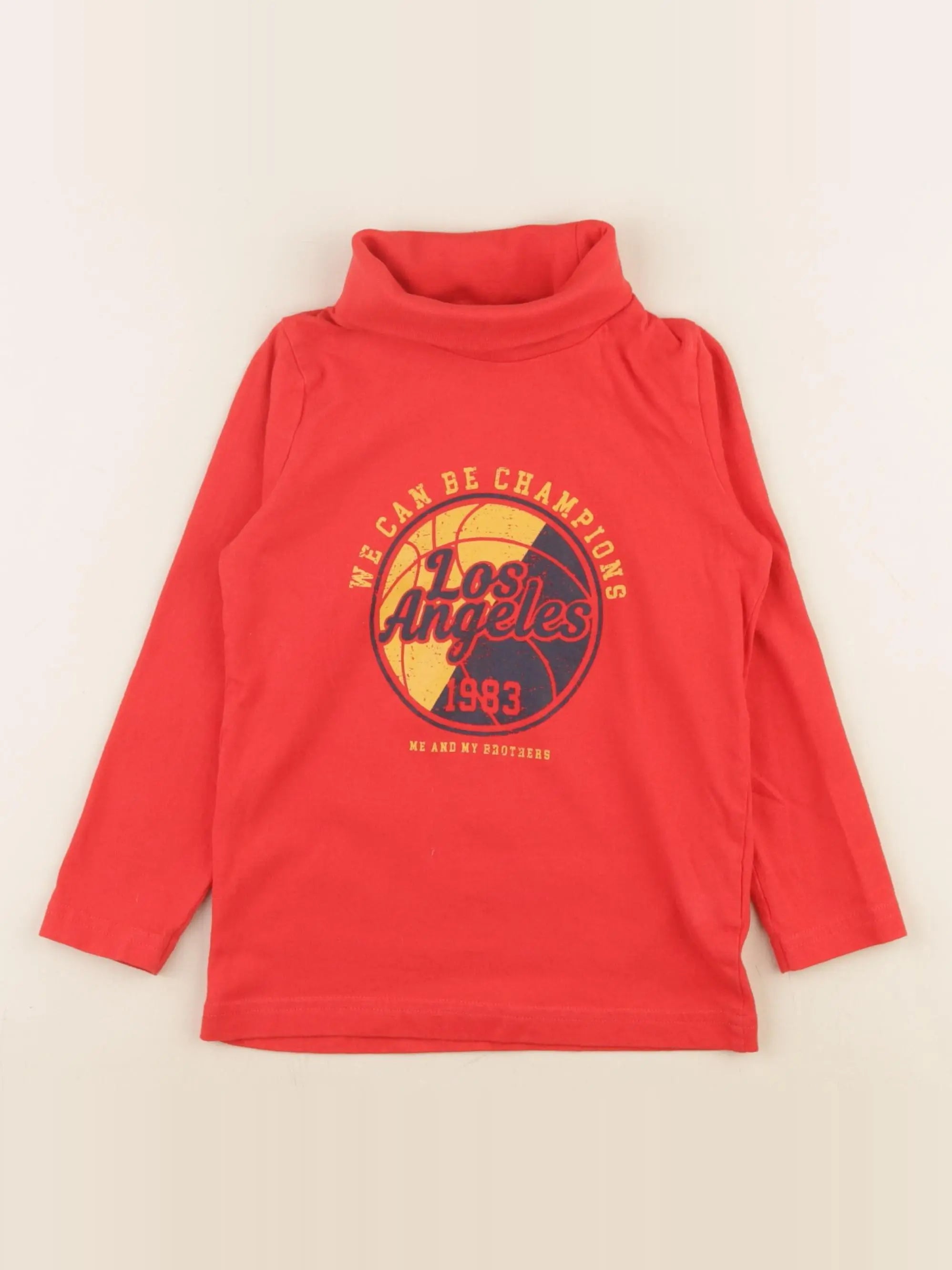 Tape à l'oeil - sous-pull rouge - 4 ans