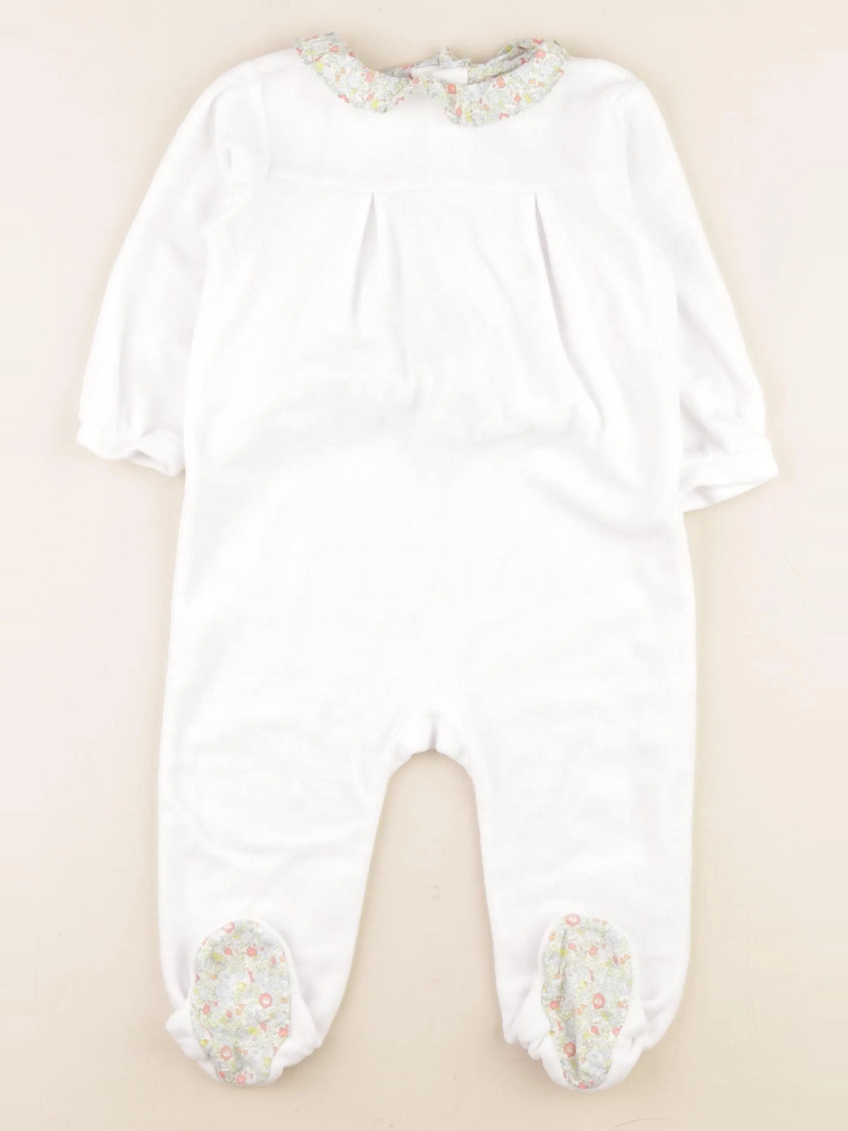 Cyrillus - pyjama velours blanc, multicolore - 18 mois