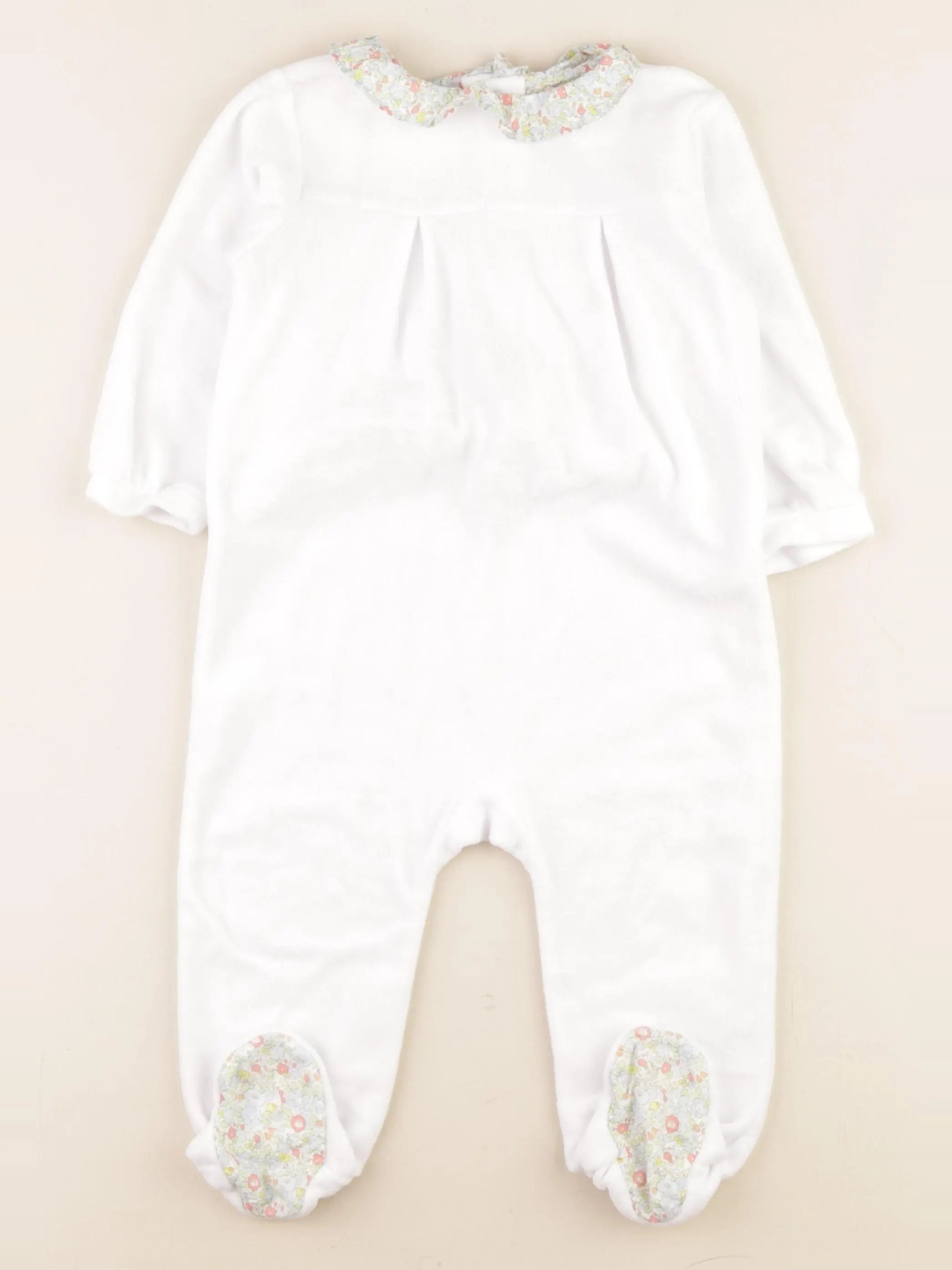 Cyrillus - pyjama velours blanc, multicolore - 18 mois