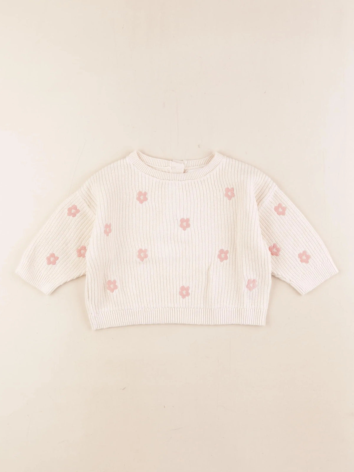Vertbaudet - pull beige - 9 mois