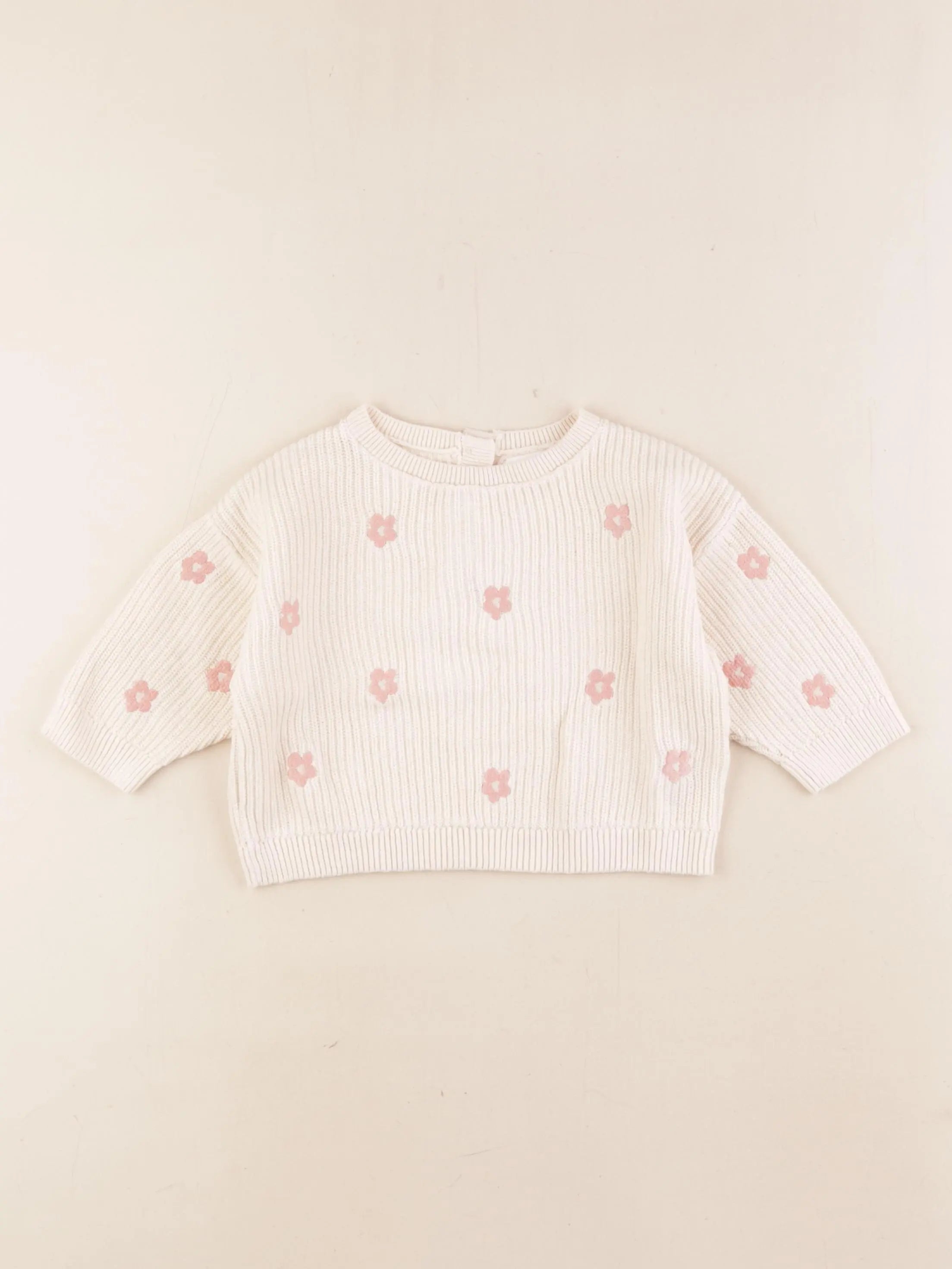 Vertbaudet - pull beige - 9 mois