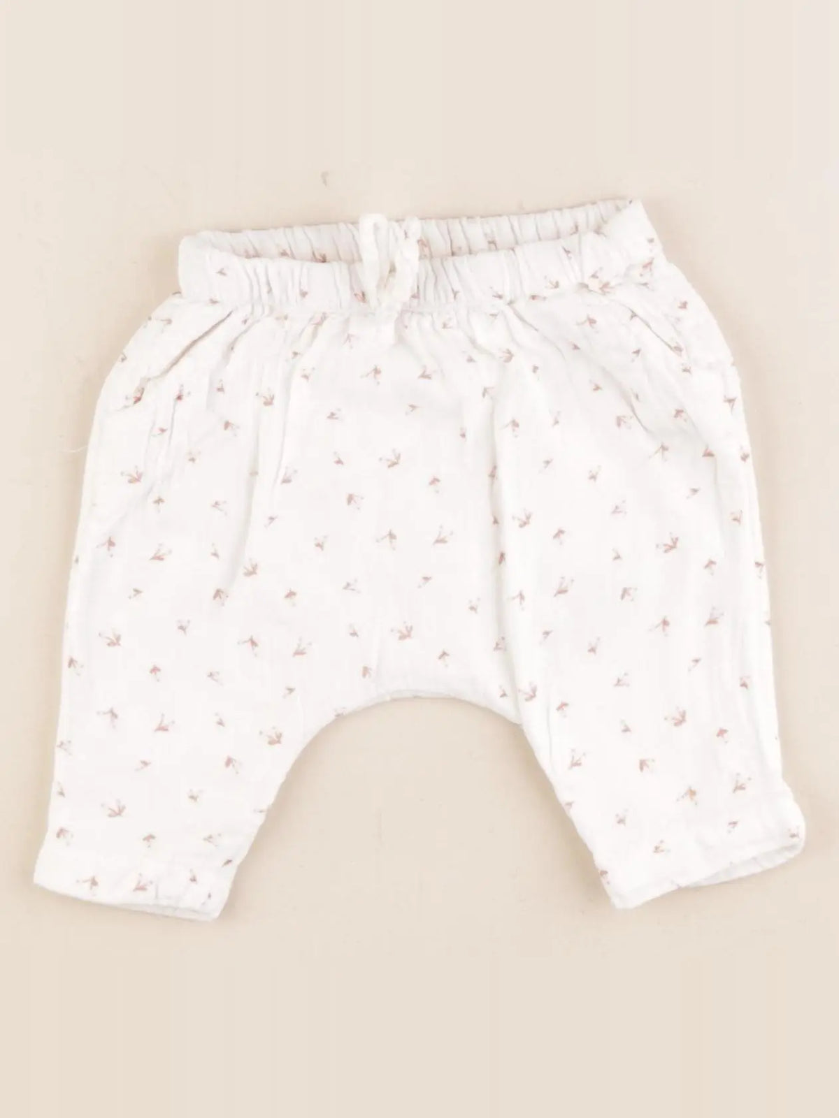 Vertbaudet - pantalon doublé blanc - 1 mois