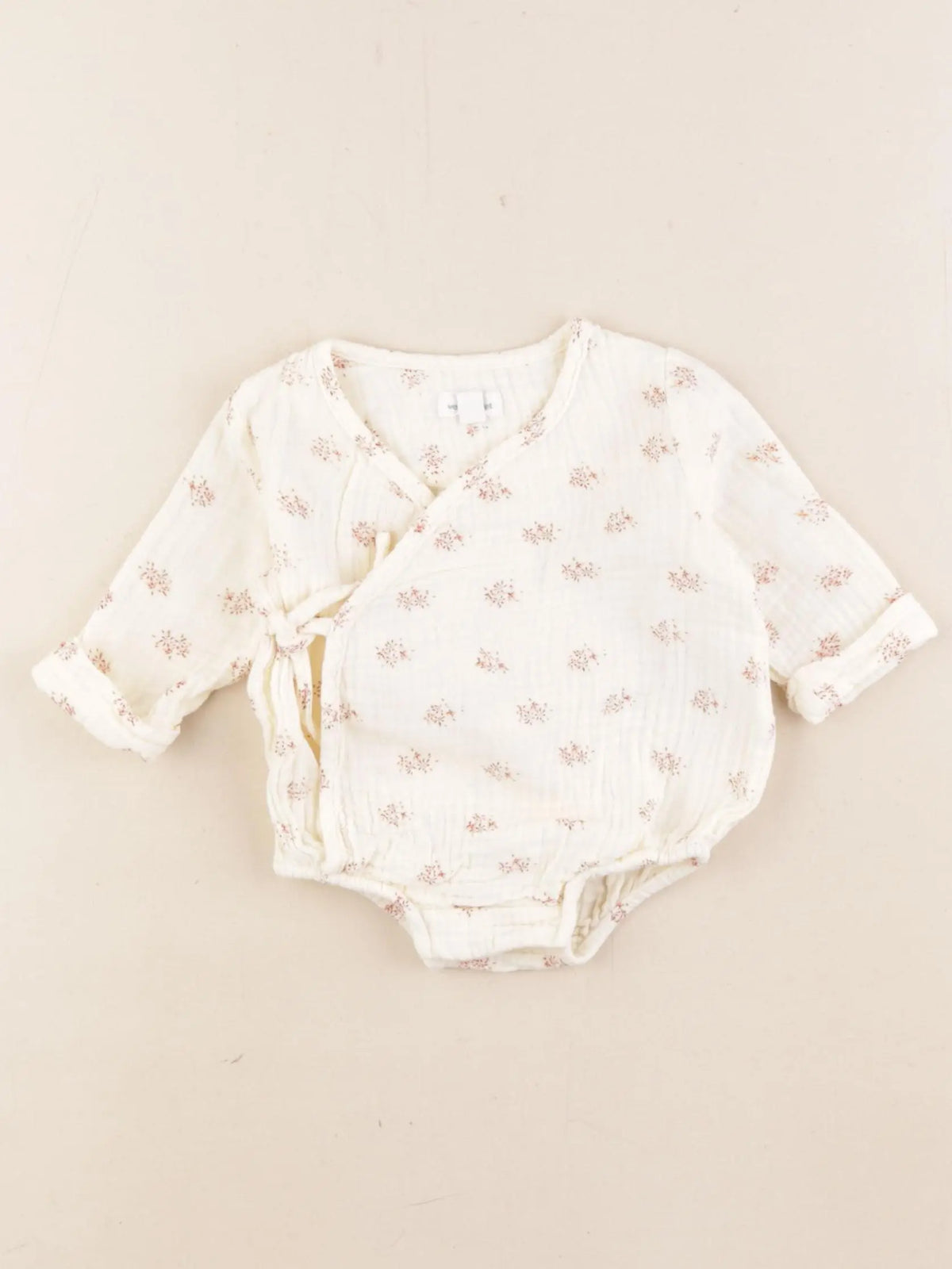 Vertbaudet - combinaison beige - 1 mois