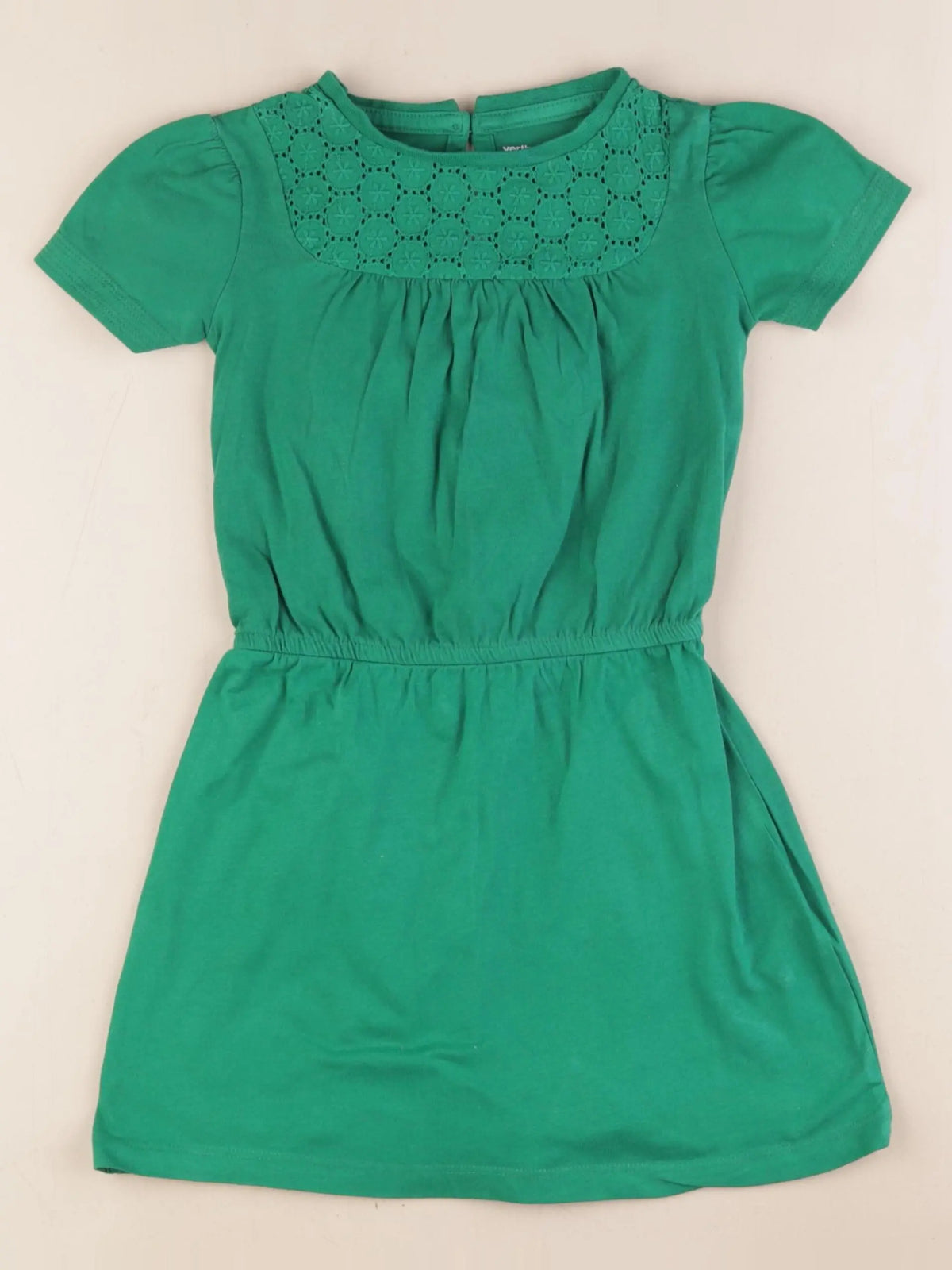 Vertbaudet - robe vert - 4 ans