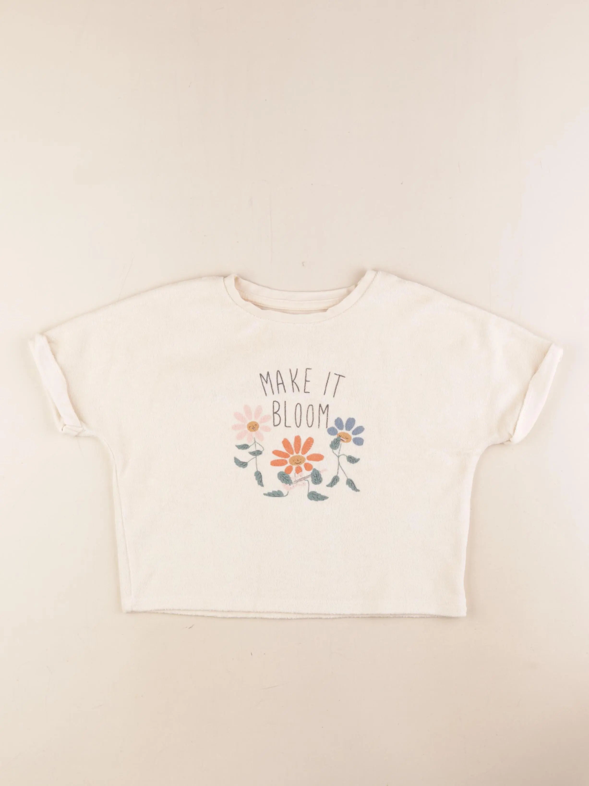 Vertbaudet - tee-shirt beige - 4 ans