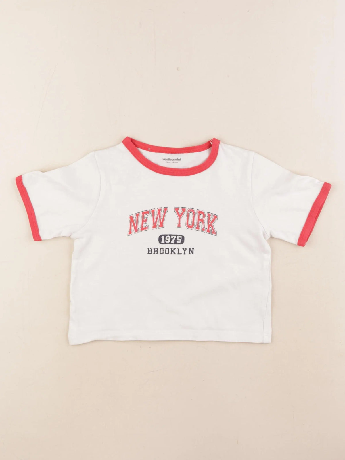 Vertbaudet - tee-shirt blanc - 4 ans