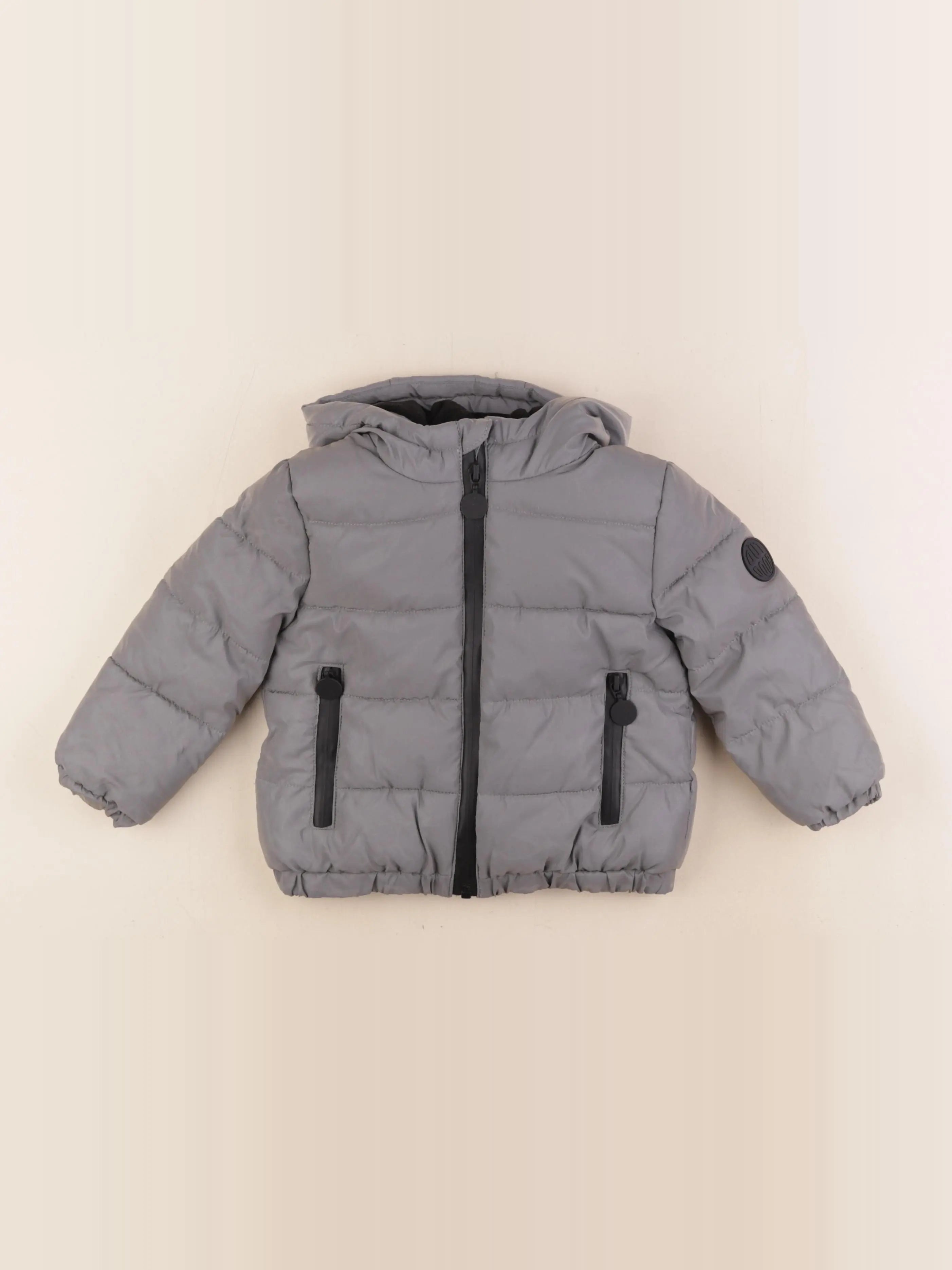 Vertbaudet - doudoune gris - 2 ans